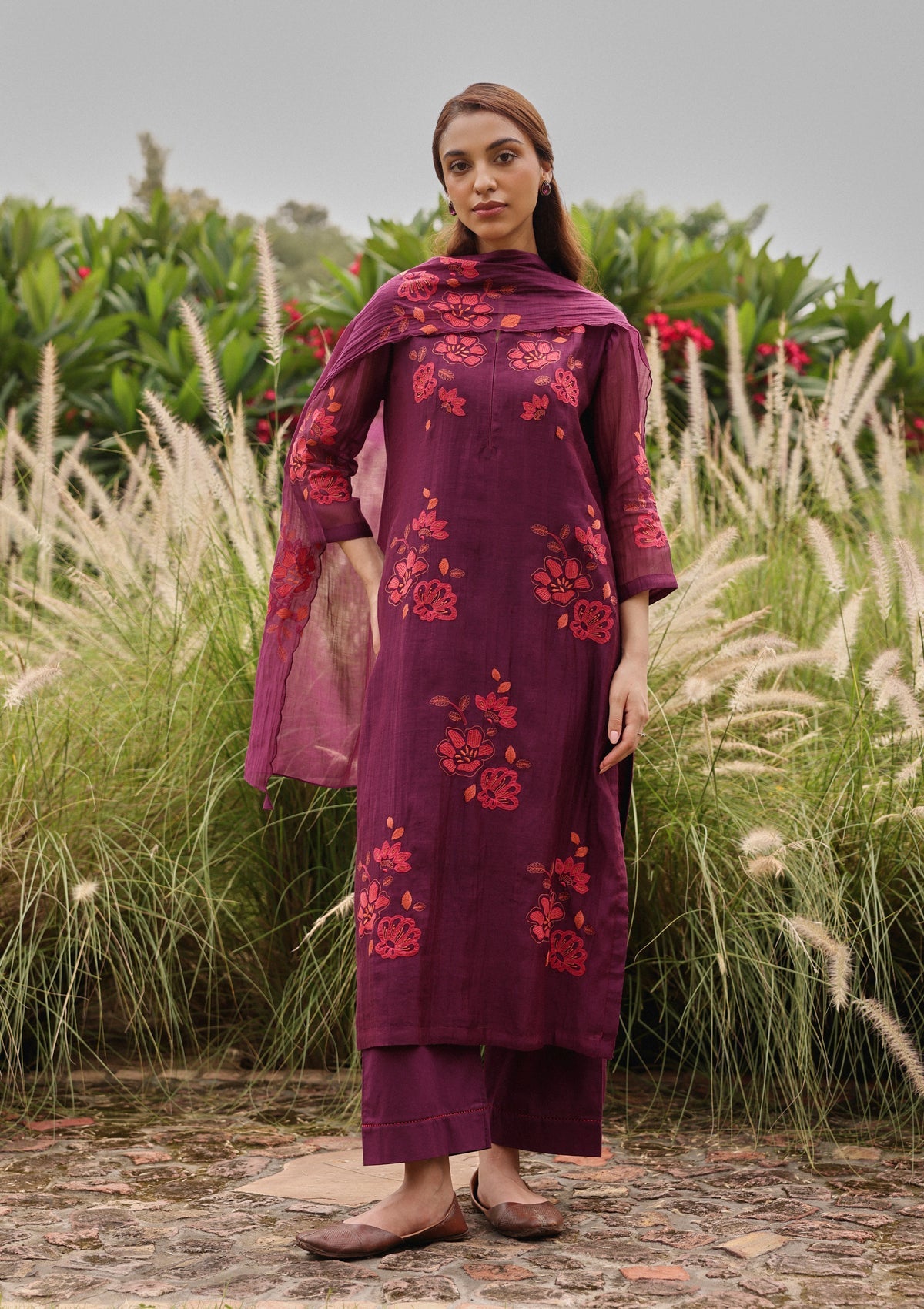 Amethyst Applique Kurta Set