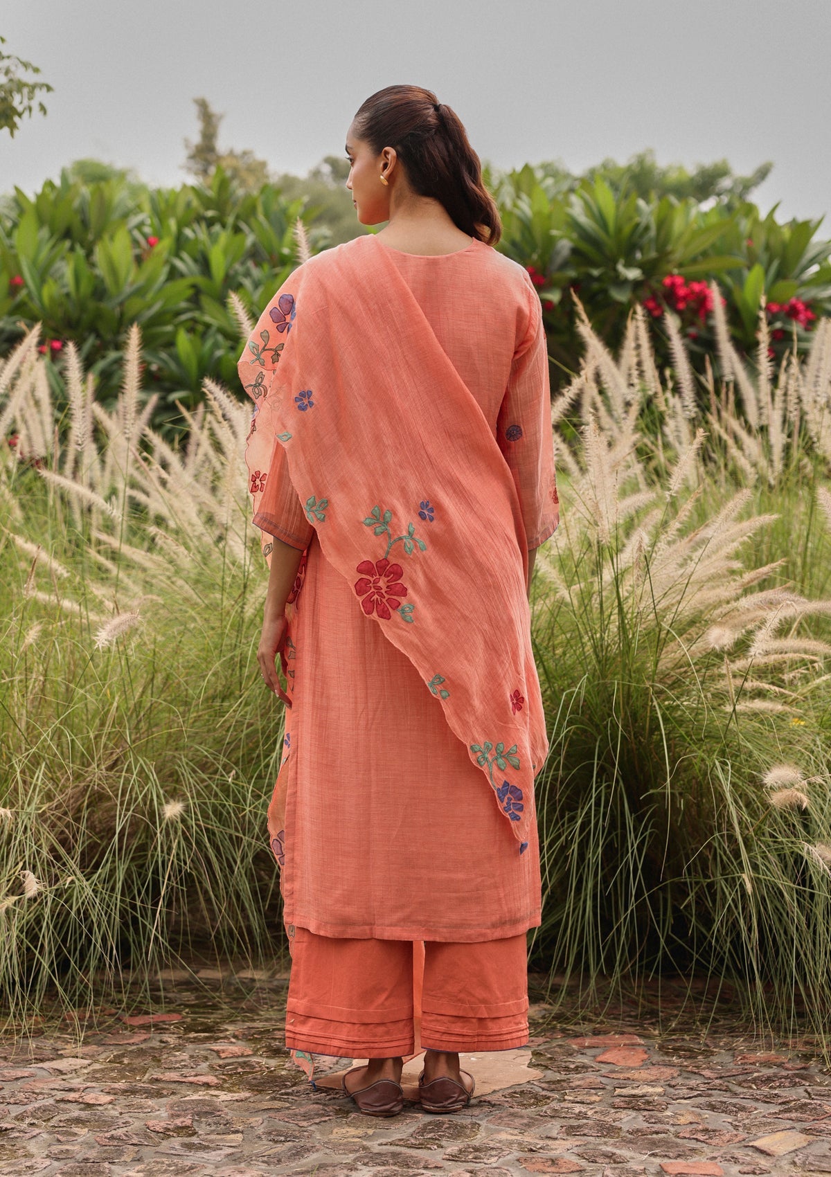 Magnolia Thread Embroidered Kurta Set