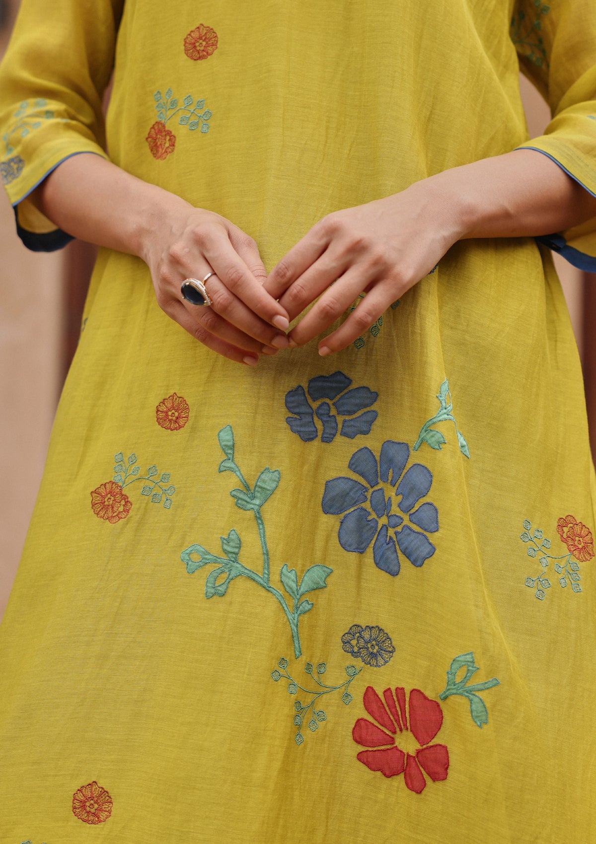 Citrine Applique Bloom Co-ord set