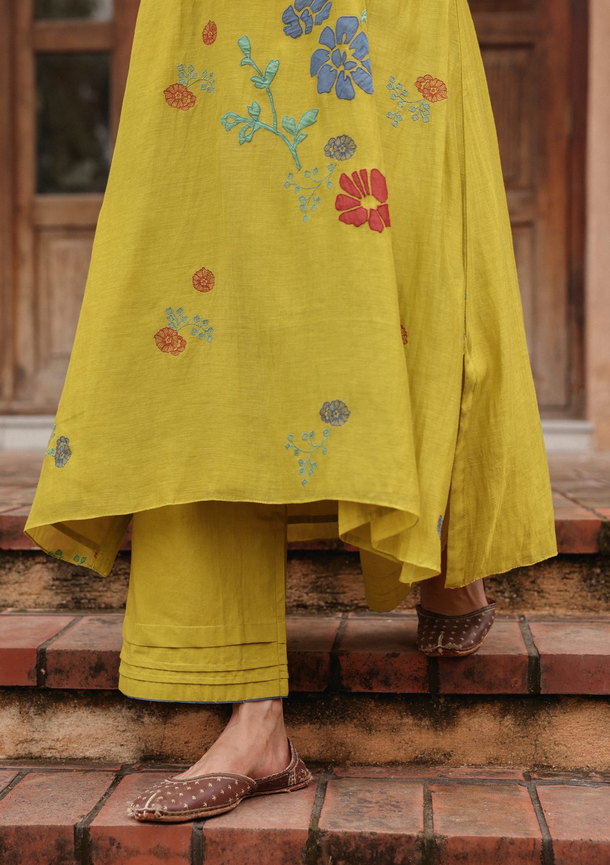 Citrine Applique Bloom Co-ord set