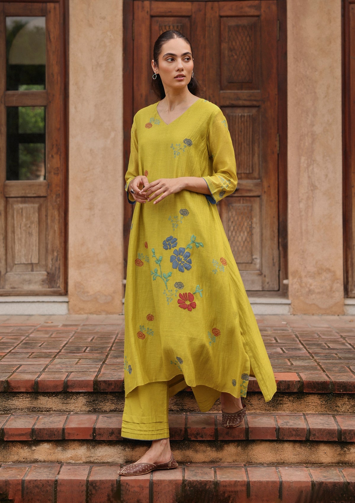 Citrine Applique Bloom Co-ord set