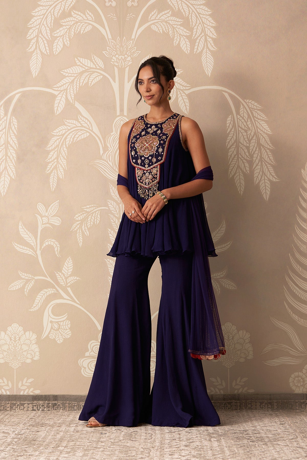 Mannat Kurti Sharara Set