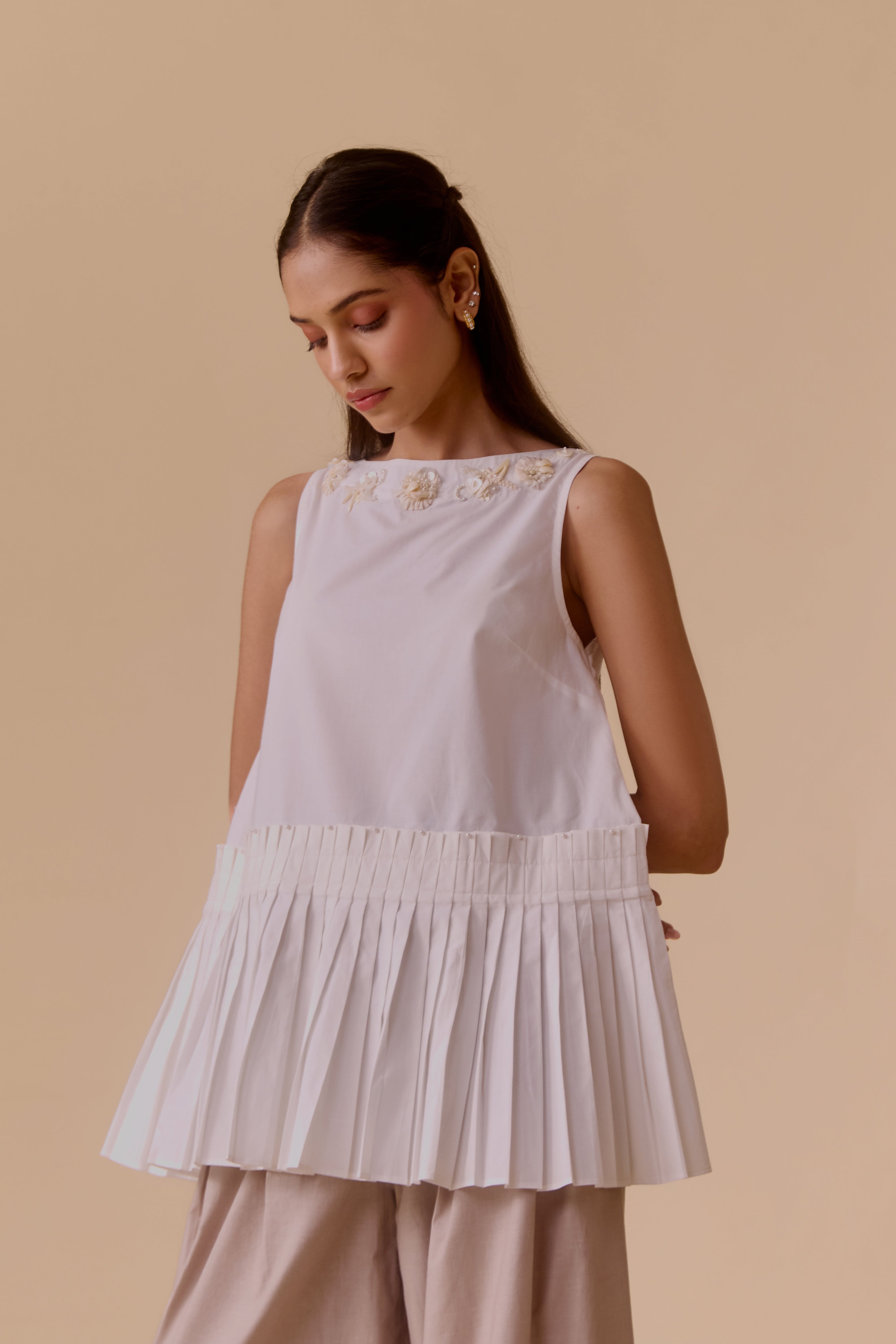 Clara Top White clara sleevless top