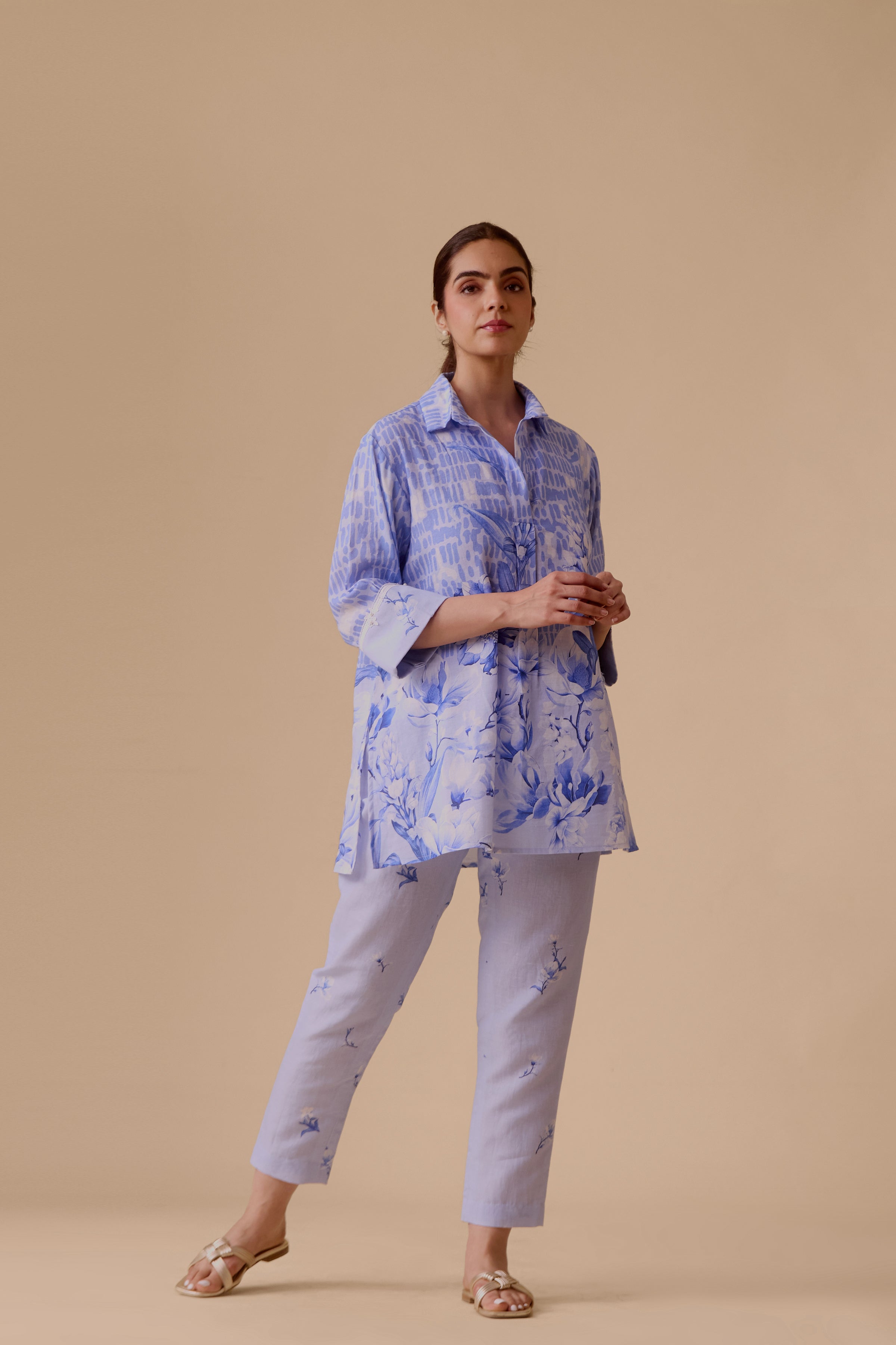 Neela Blue Print Tunic