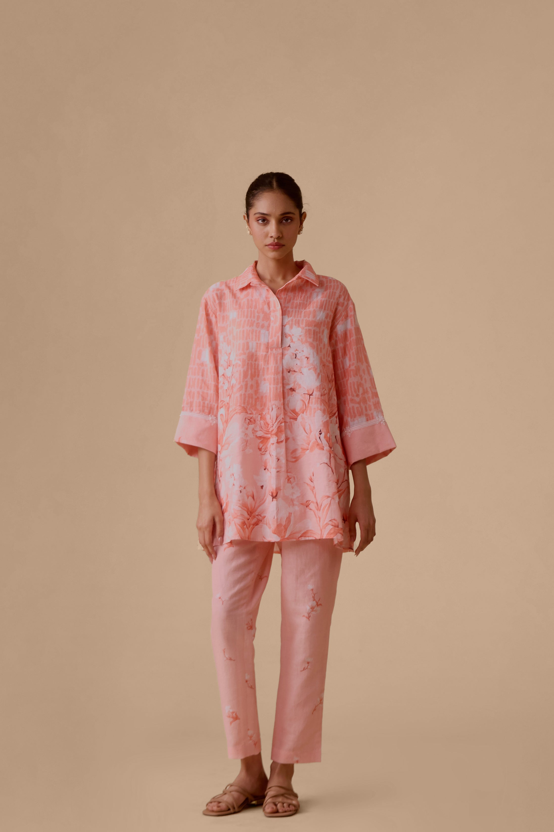 Neela Pink Print Pants