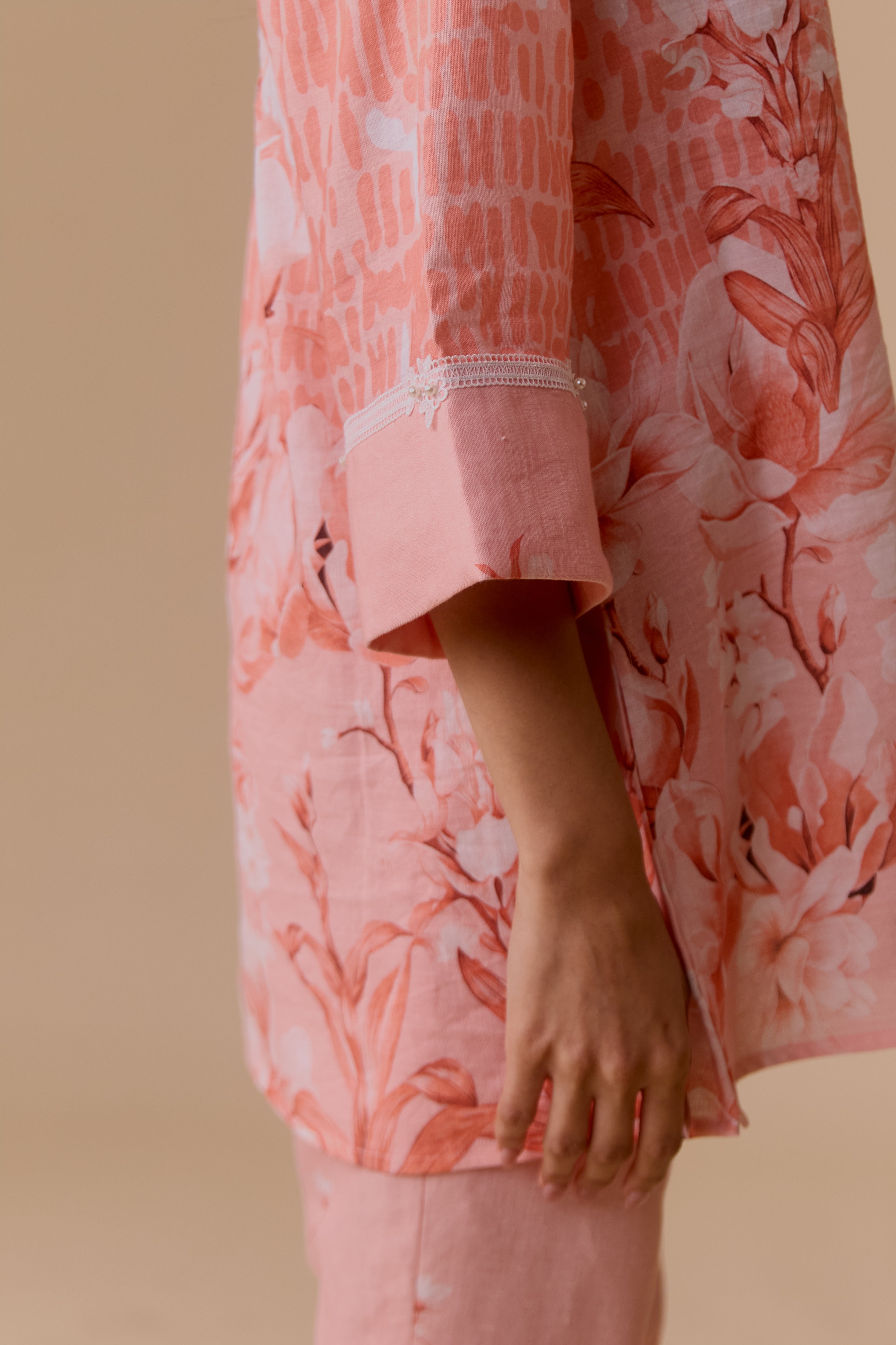 Neela Pink Print Tunic