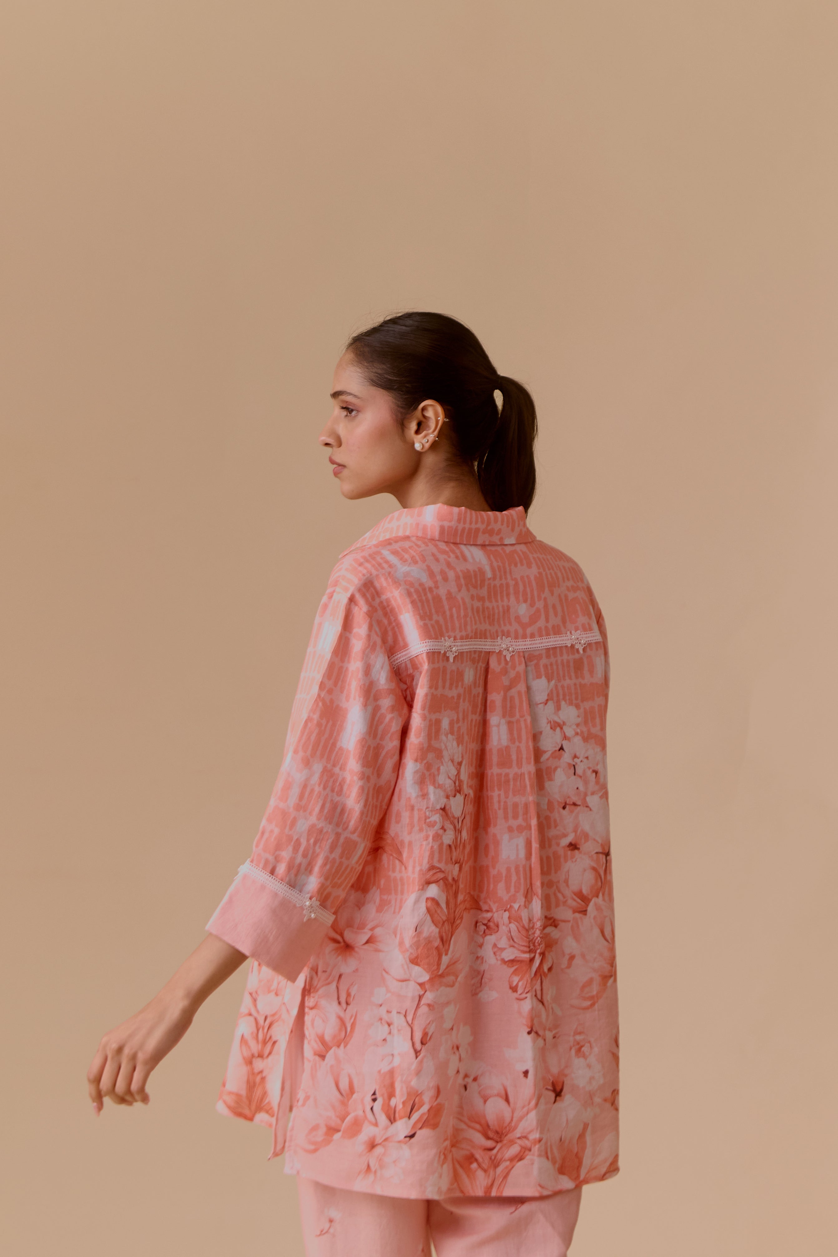 Neela Pink Print Tunic