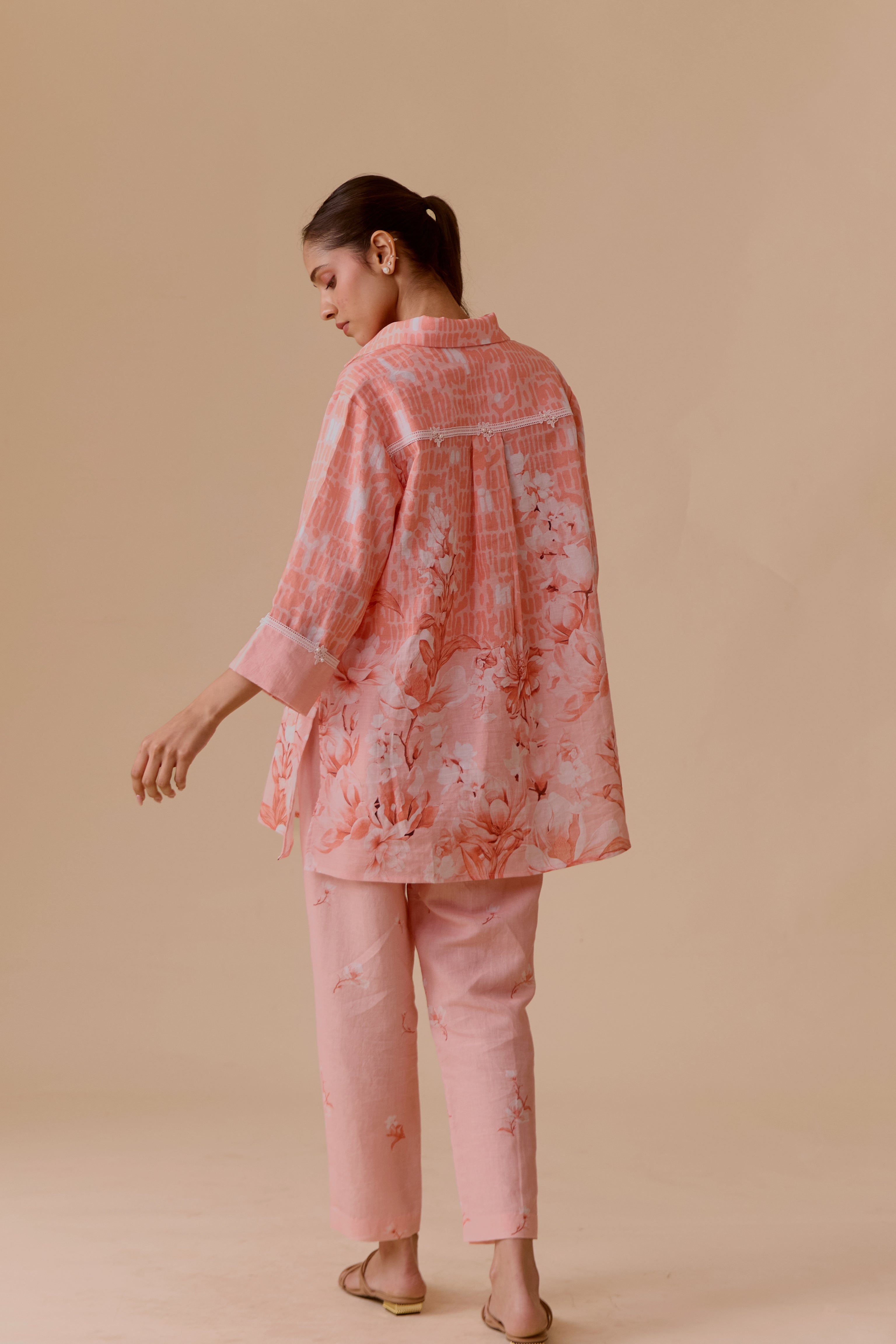 Neela Pink Print Tunic