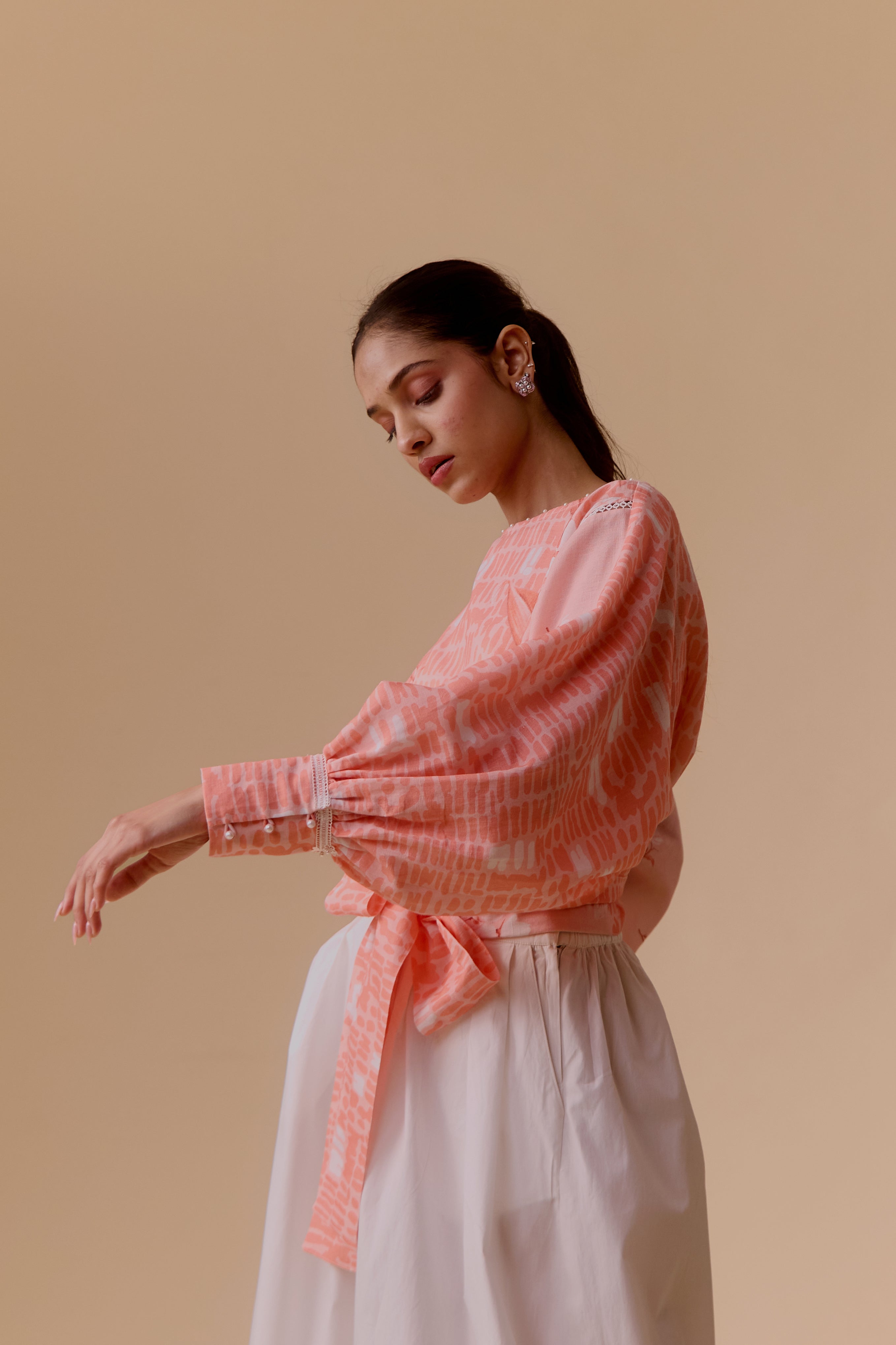 Maria Pink Printed top