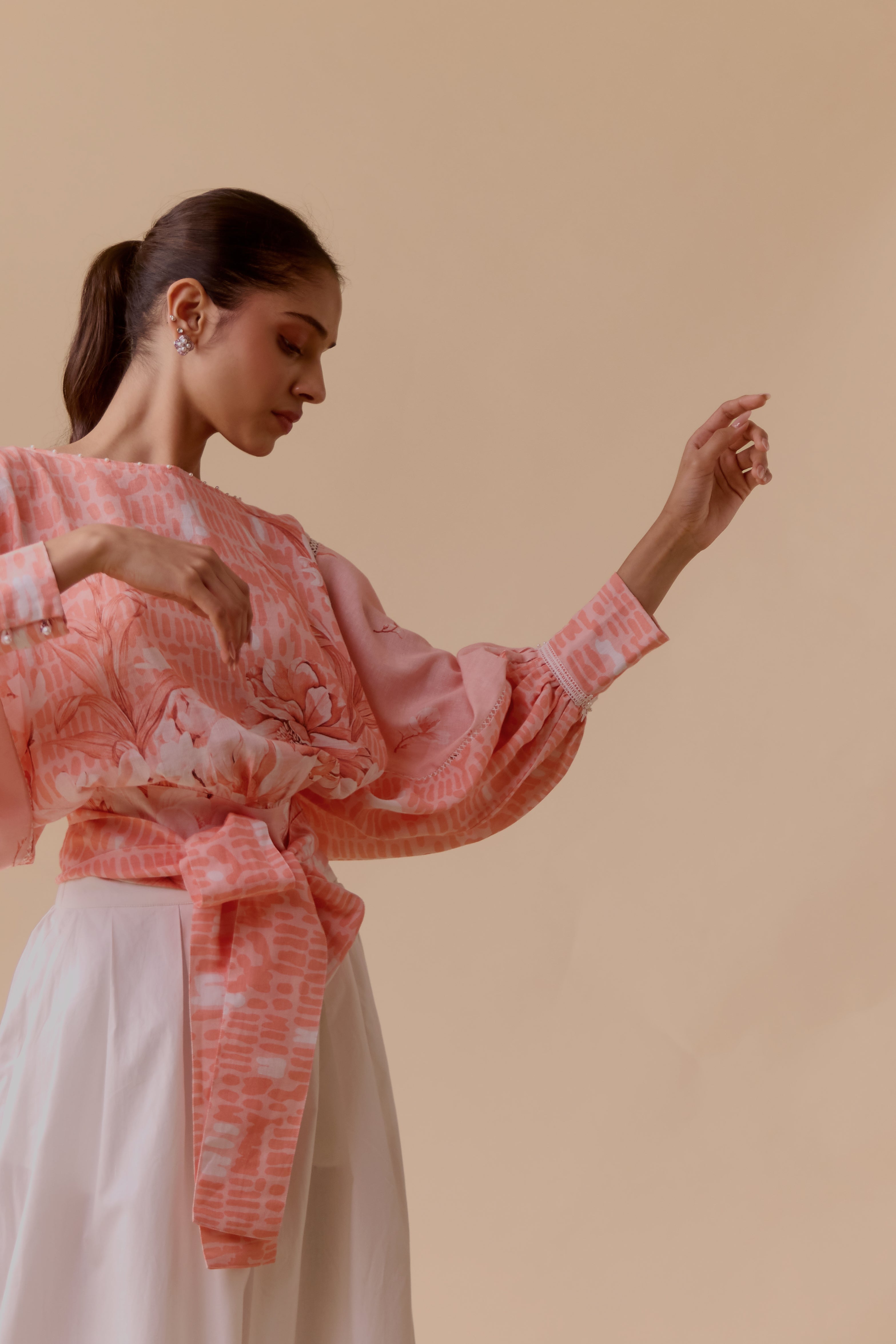 Maria Pink Printed top