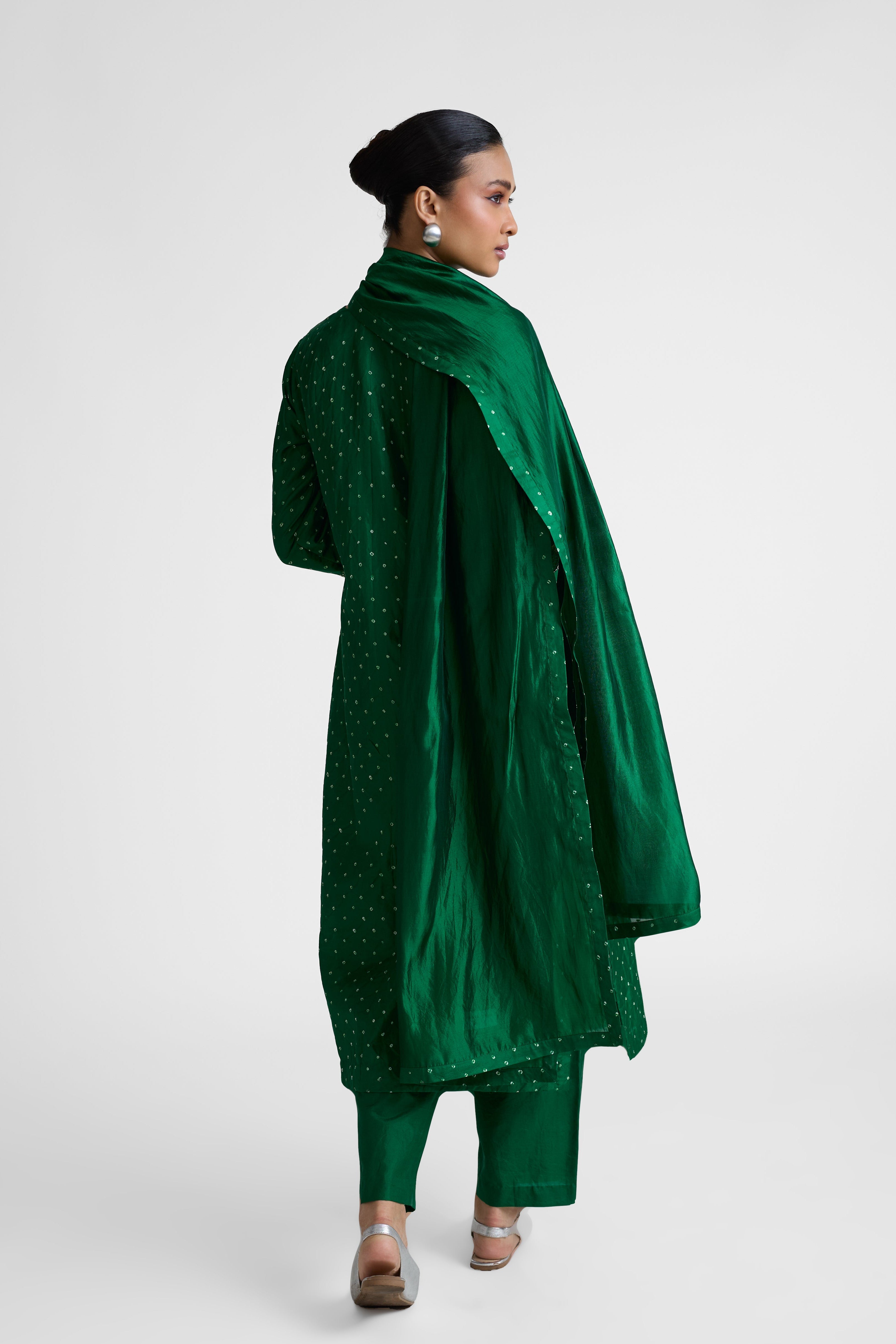 Boro Yoke Suit Set - Green