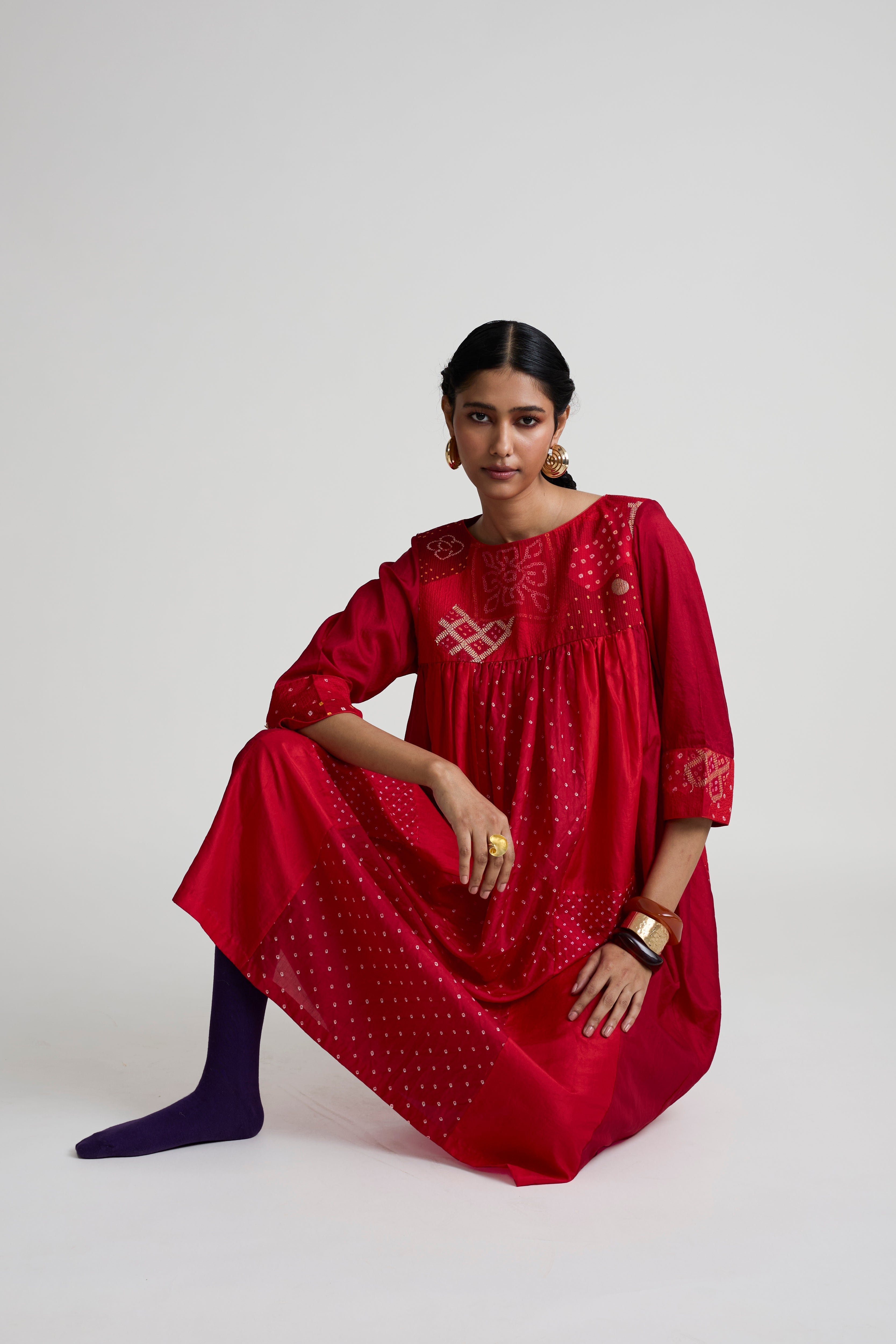 Boro Dress - Red