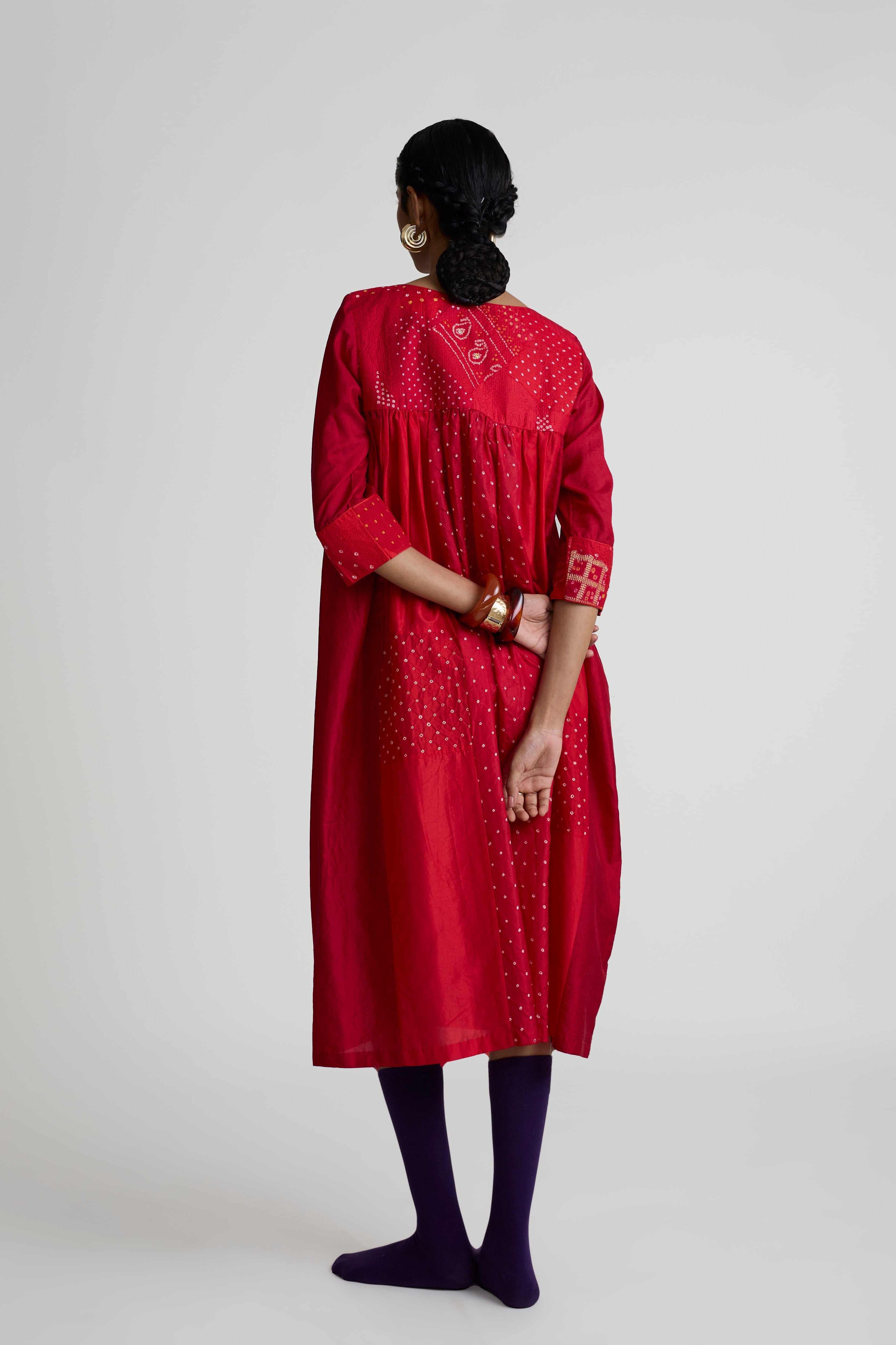Boro Dress - Red