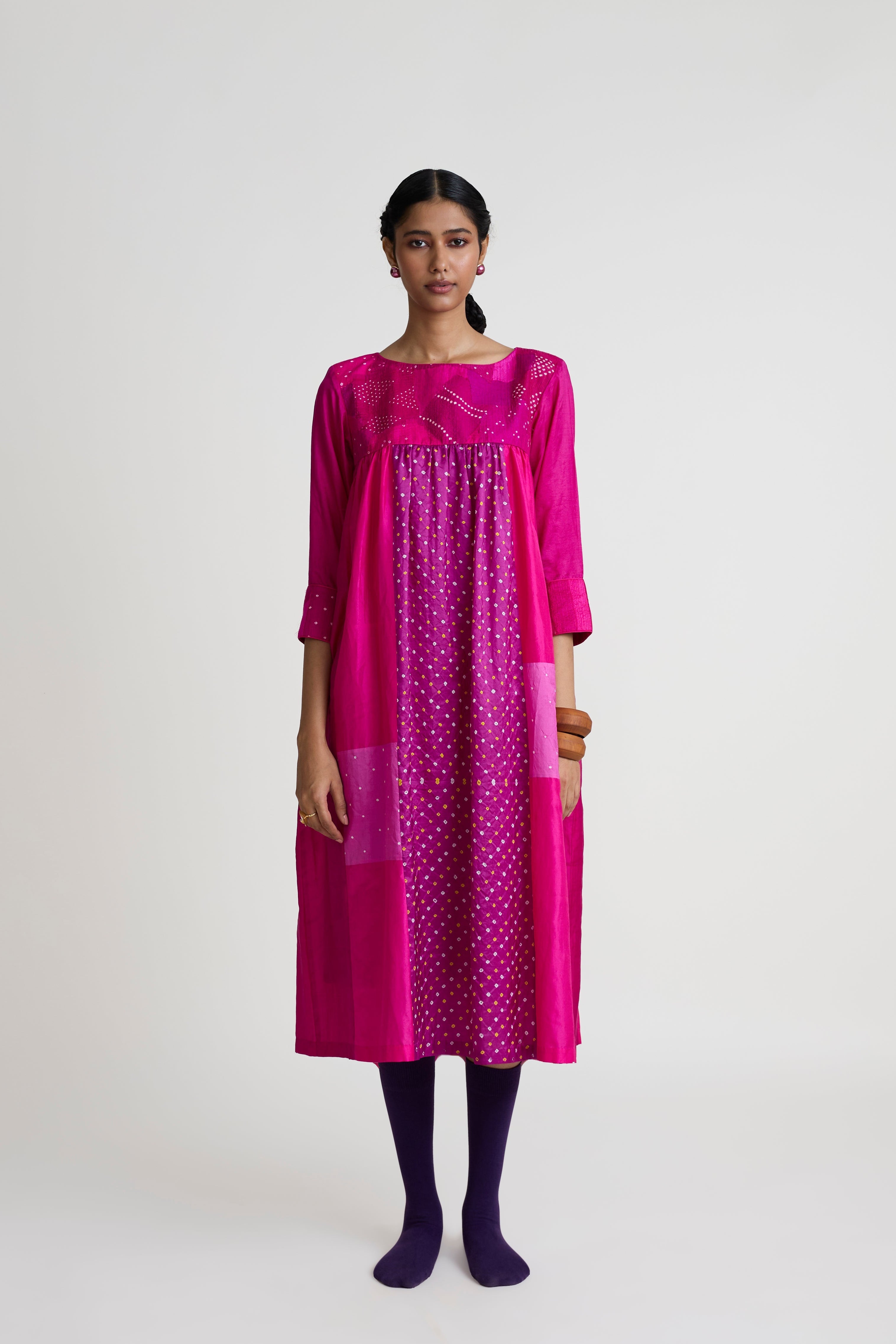 Boro Dress - Magenta