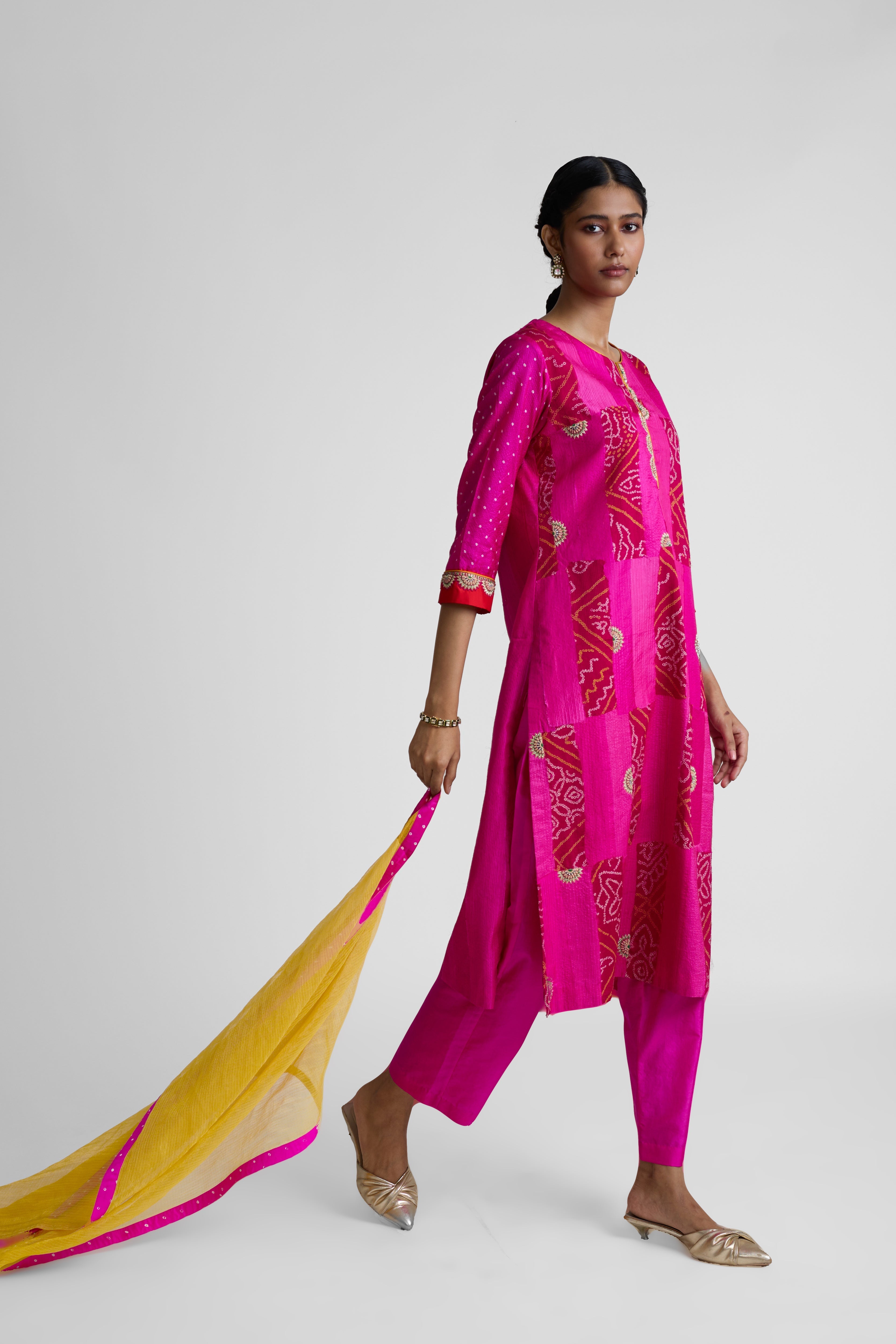 Rectangle Boro Zardozi Suit Set - Rani