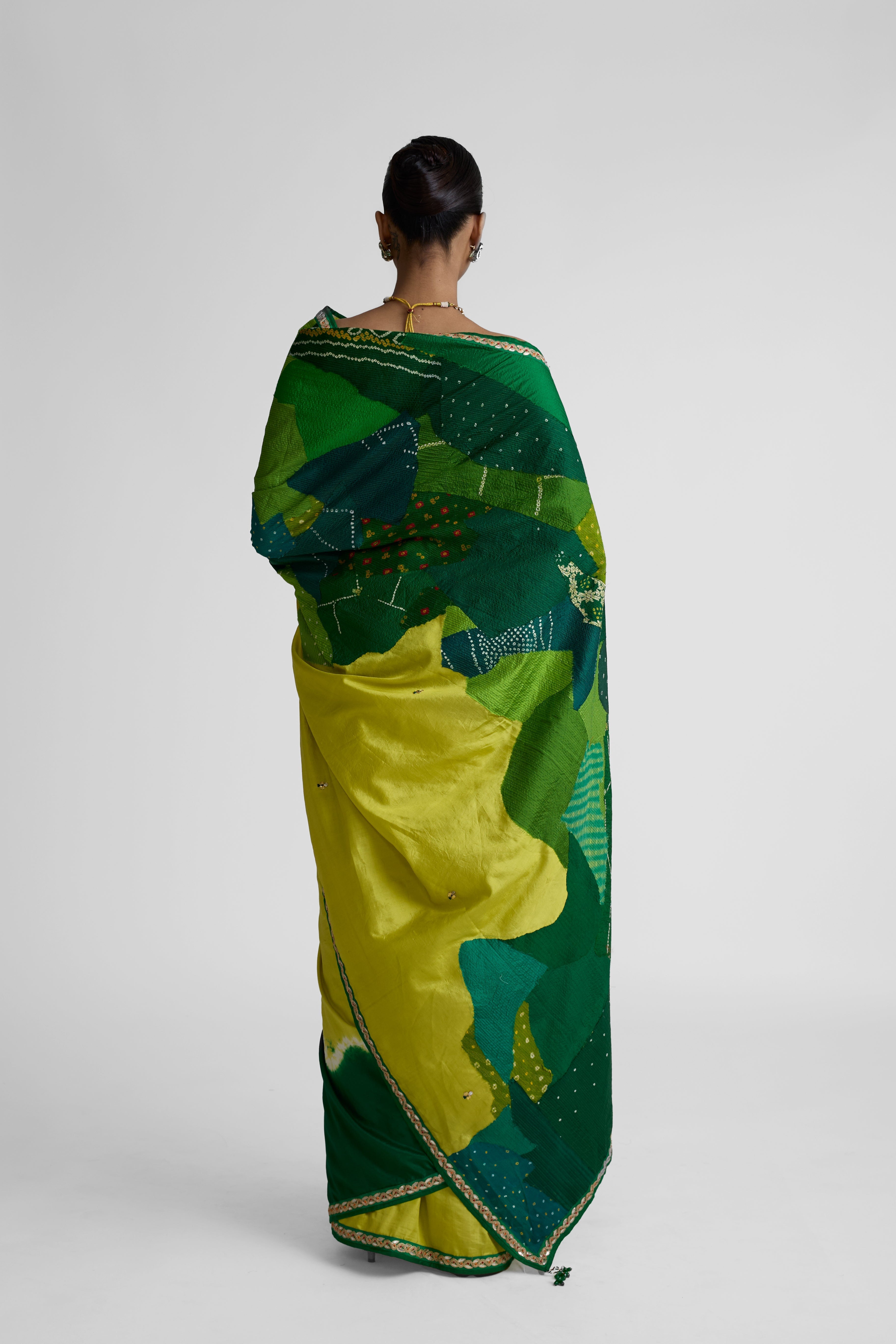 Boro Shibori Silk Saree