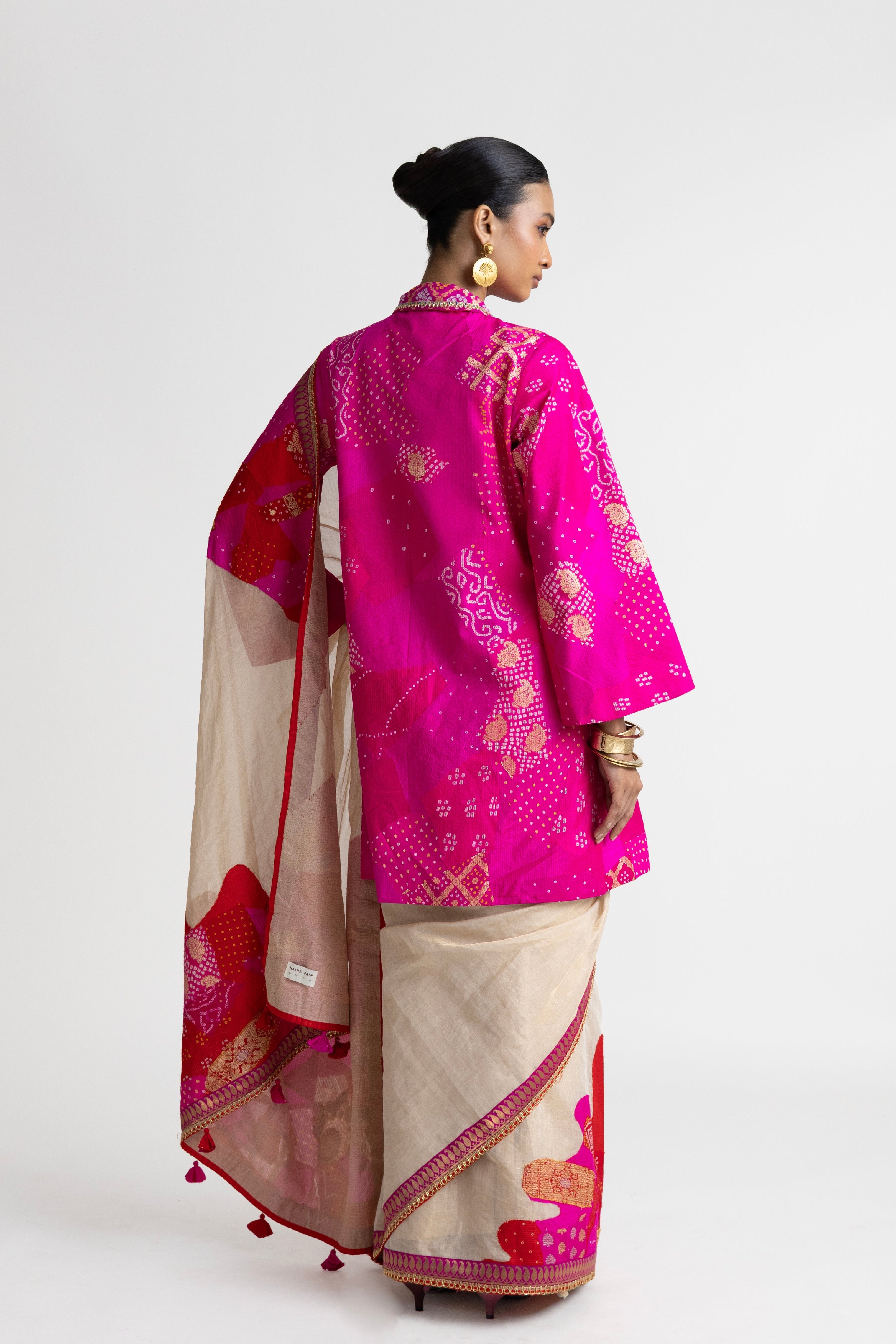 Boro Jacket Saree - Rani