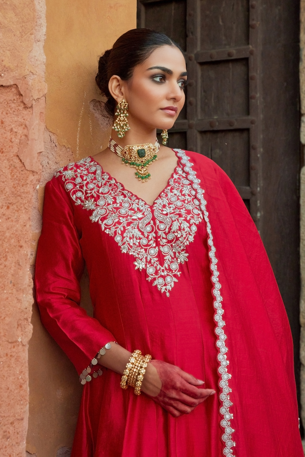Mehraz Red Suit Set