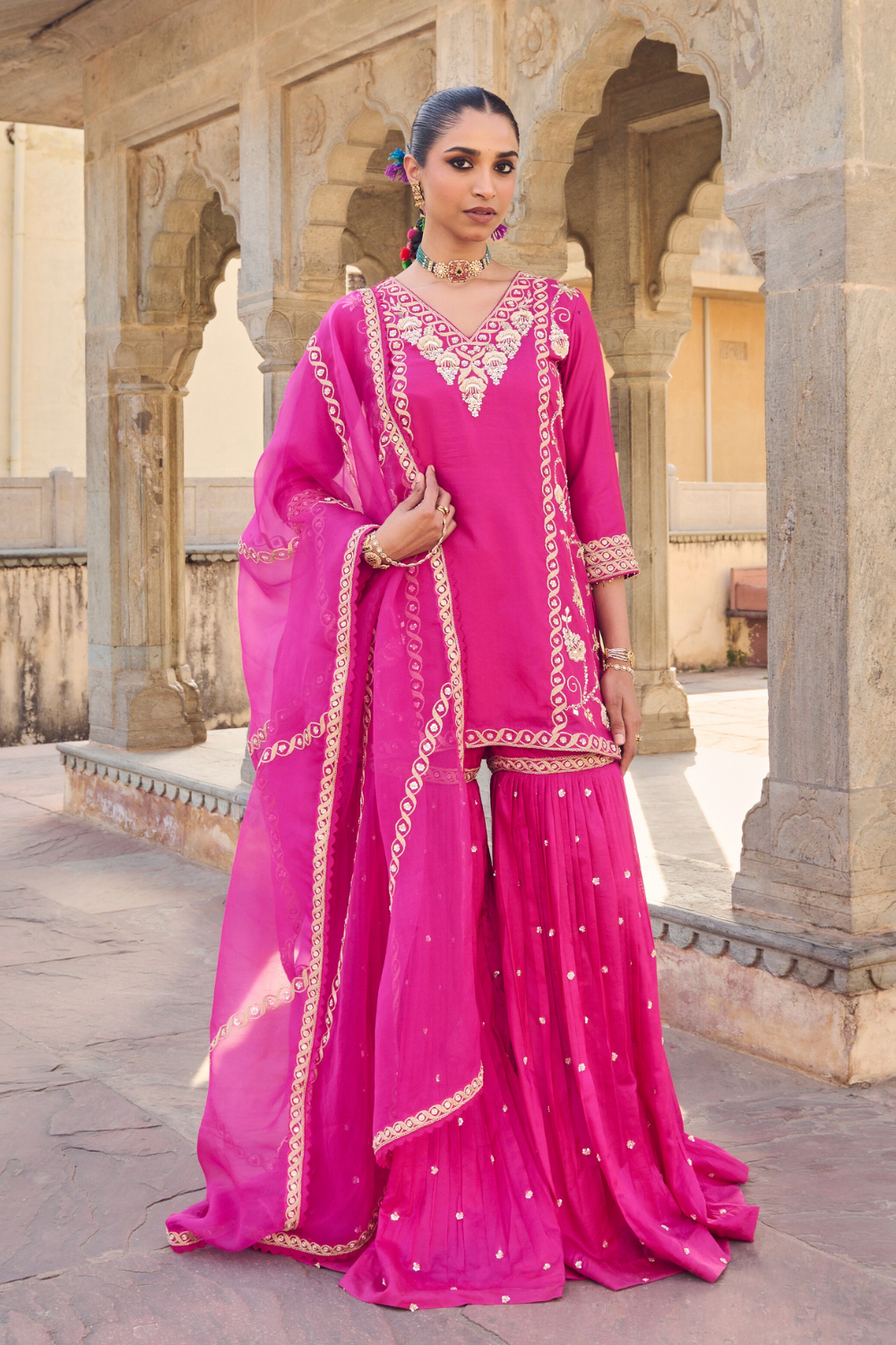 Rani Sharara Set