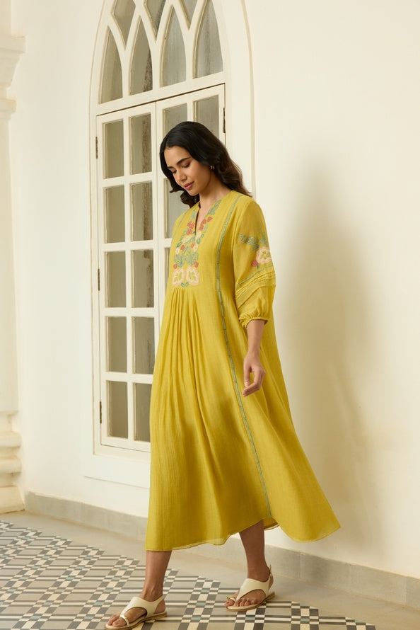 Marigold Applique Dress