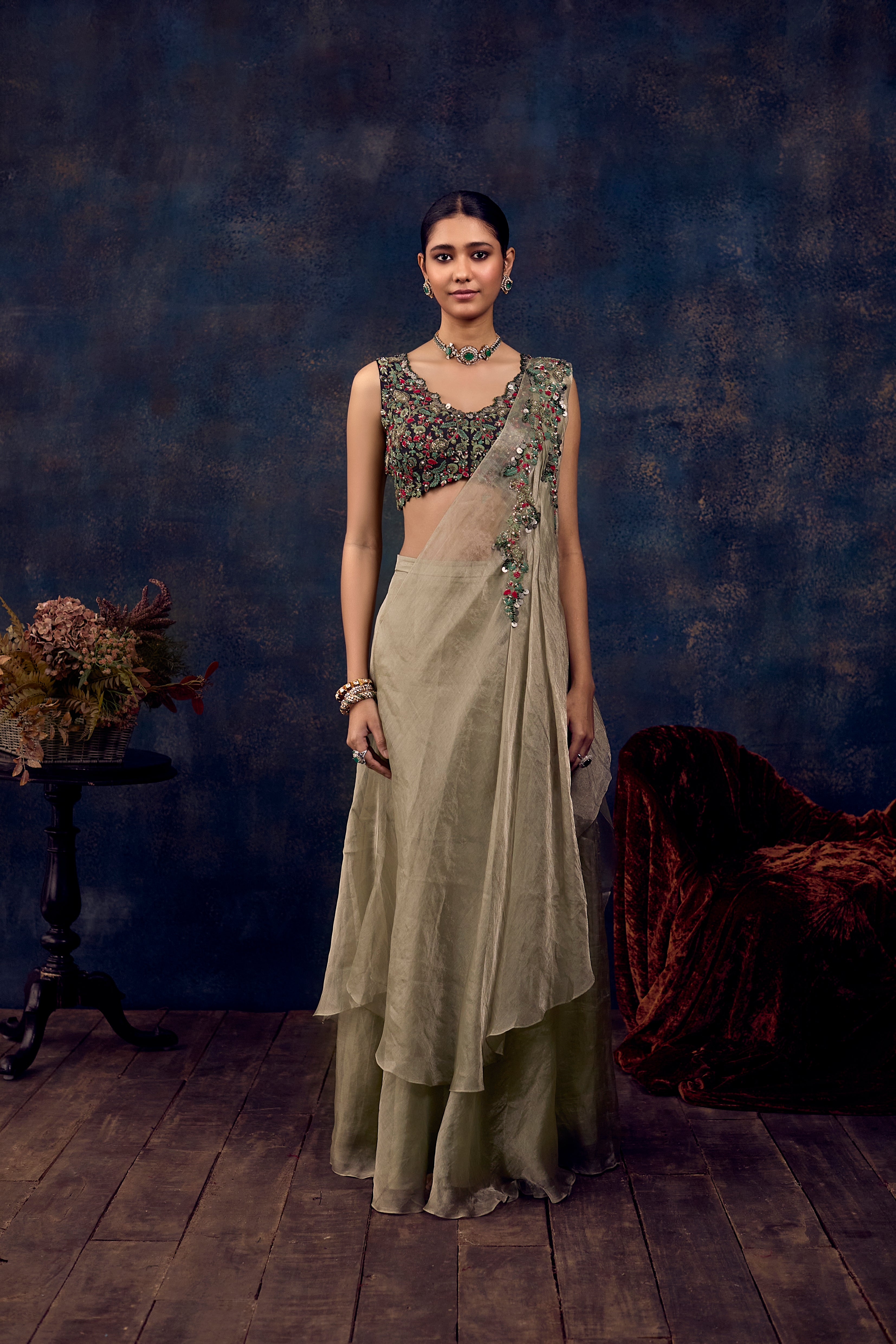 AM DORI THREAD TISSUE DRAPE SET