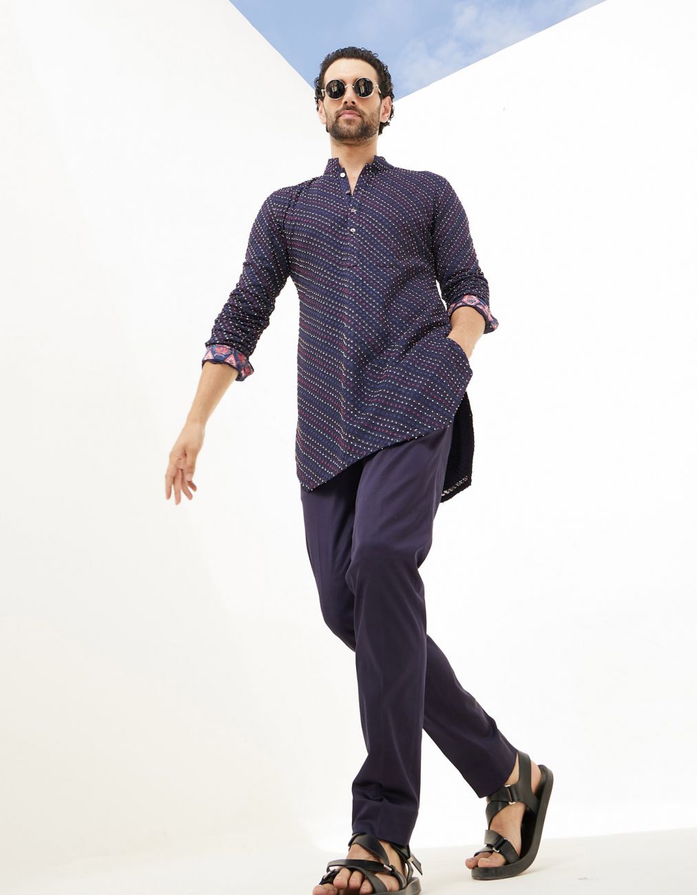 Navy Nerds Kurta Full Set