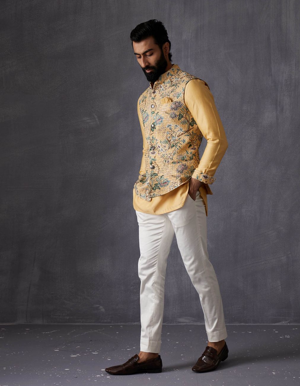 Tropical Mustard Inara Nehru Jacket