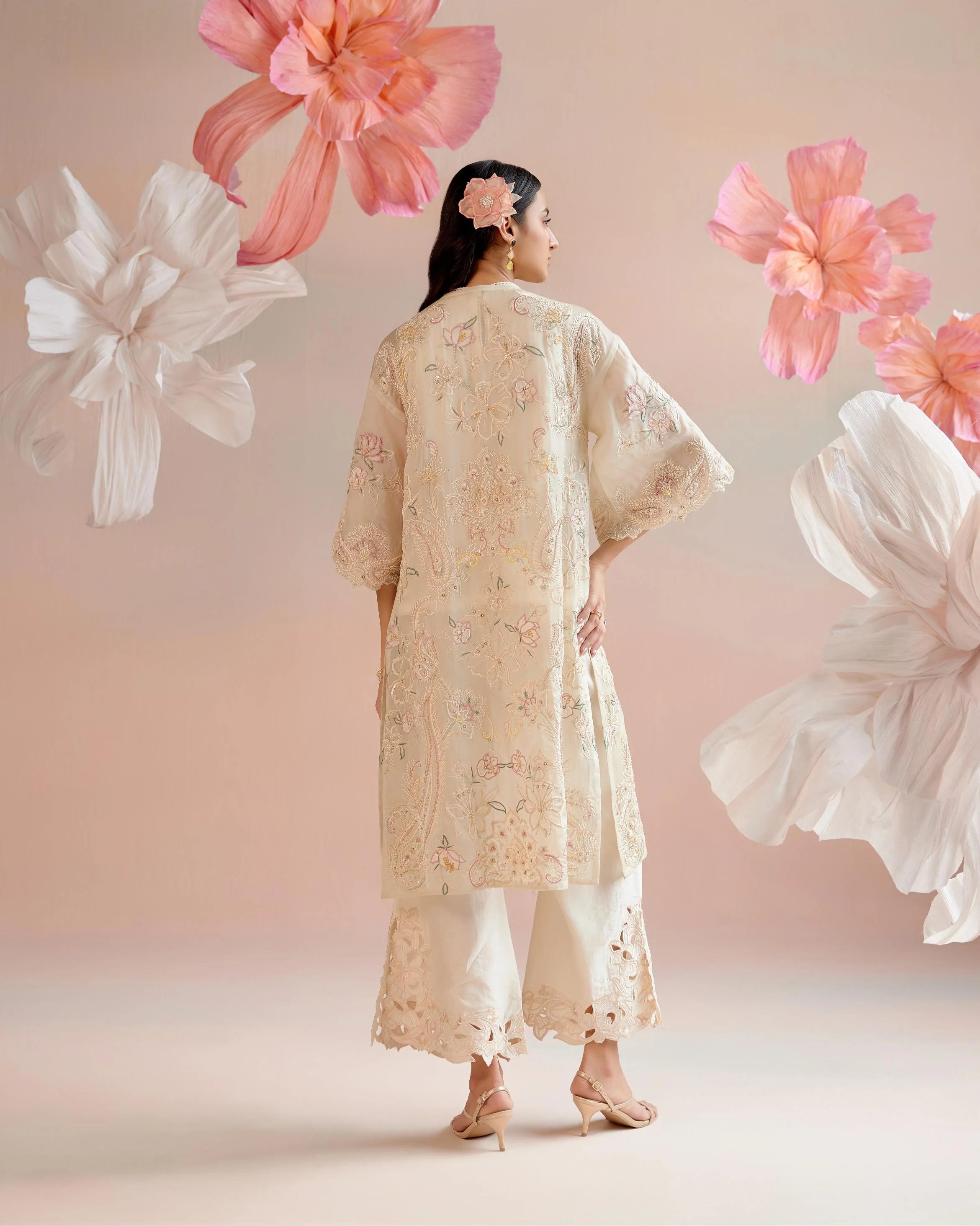 Ivory Paisley Embroidered Jacket