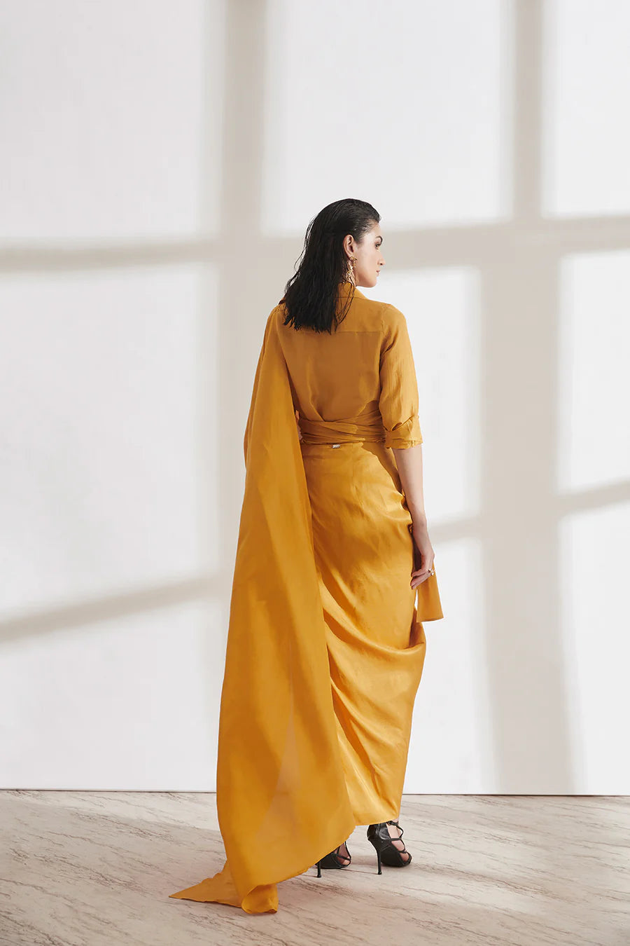 Masai Godet Sari with Kim Shirt