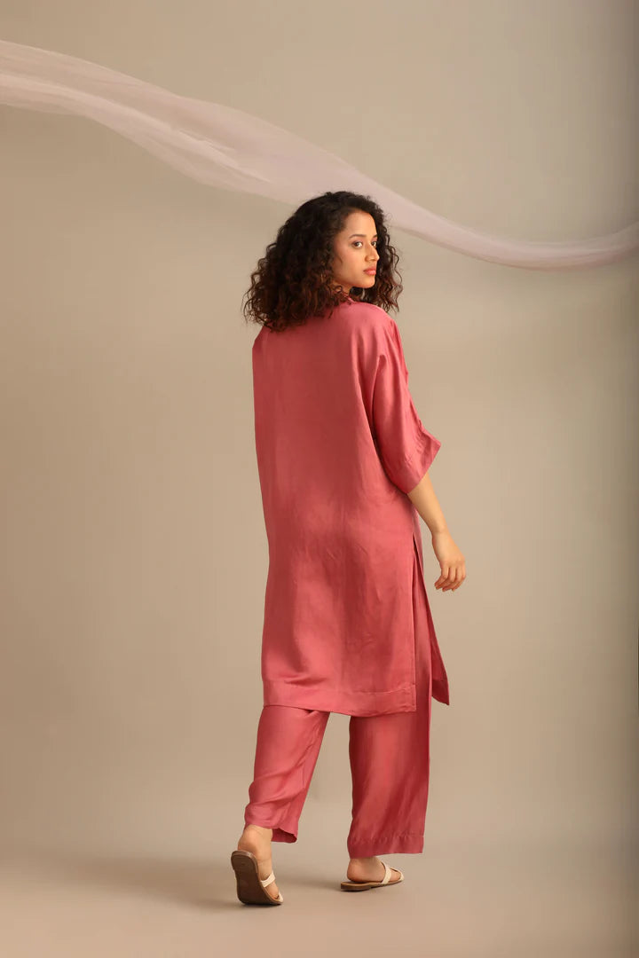 V Neck Kaftan Co-ord Set