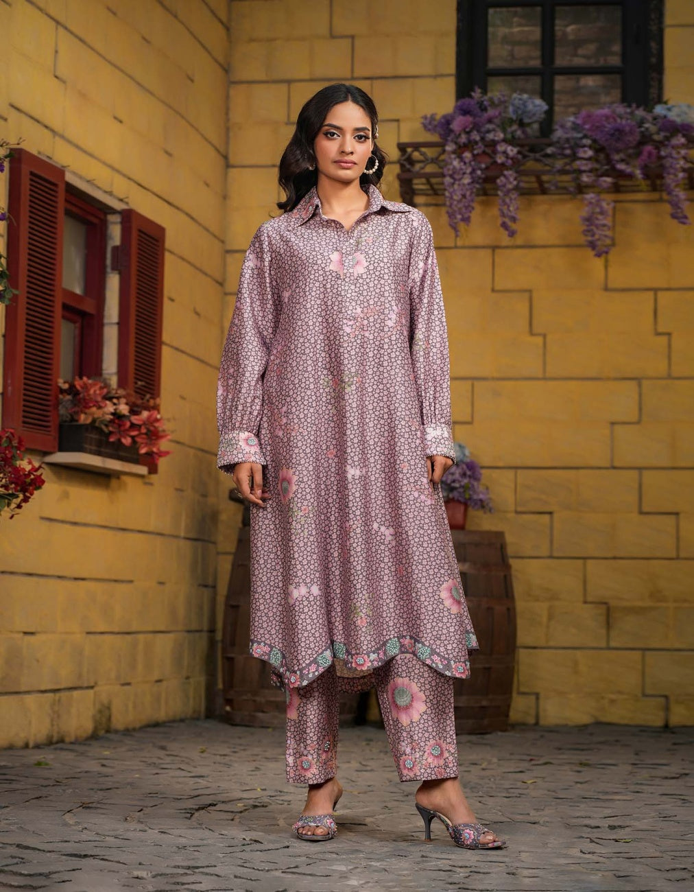 Purple Mughal Chaand Co-Ord Set