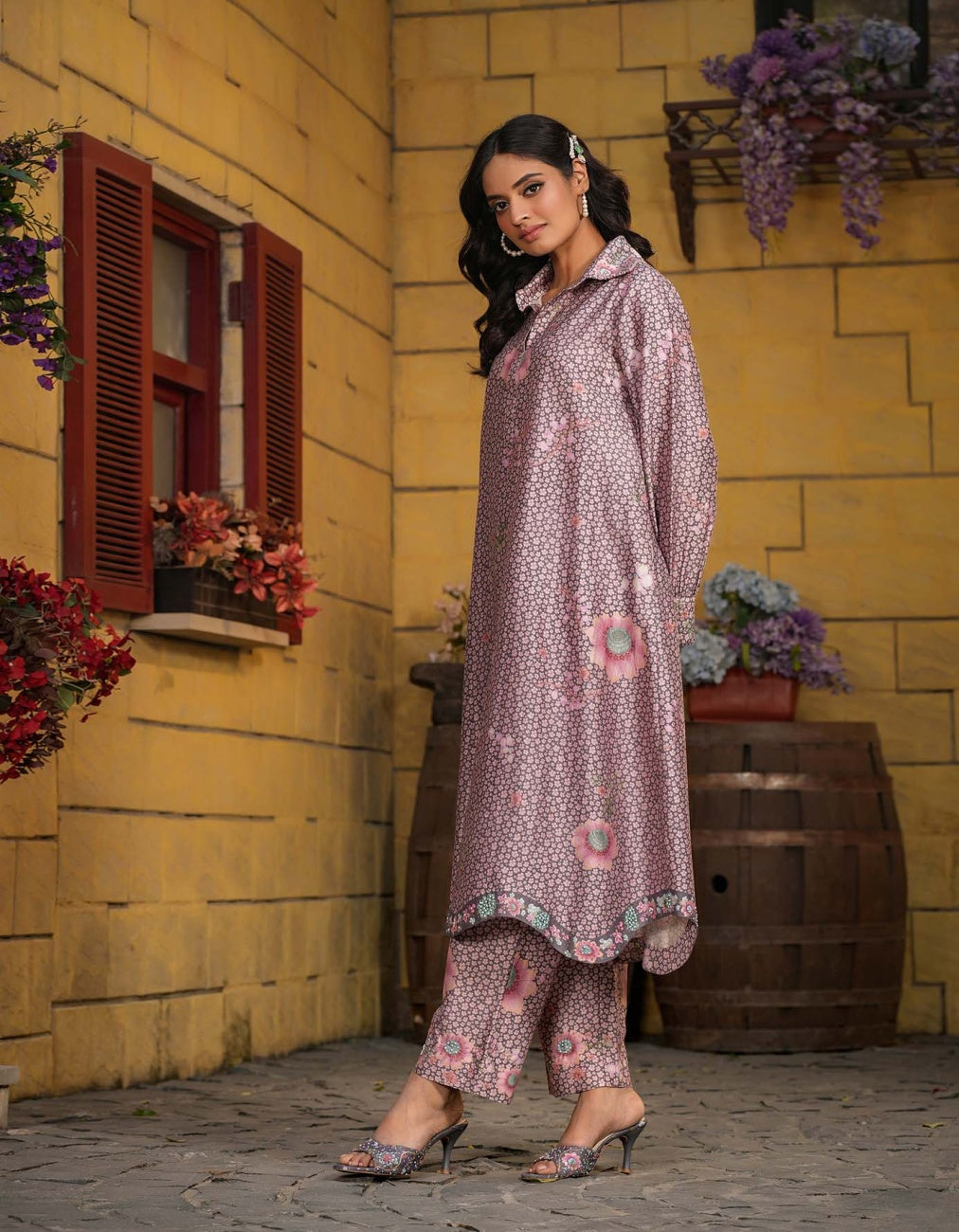 Purple Mughal Chaand Co-Ord Set