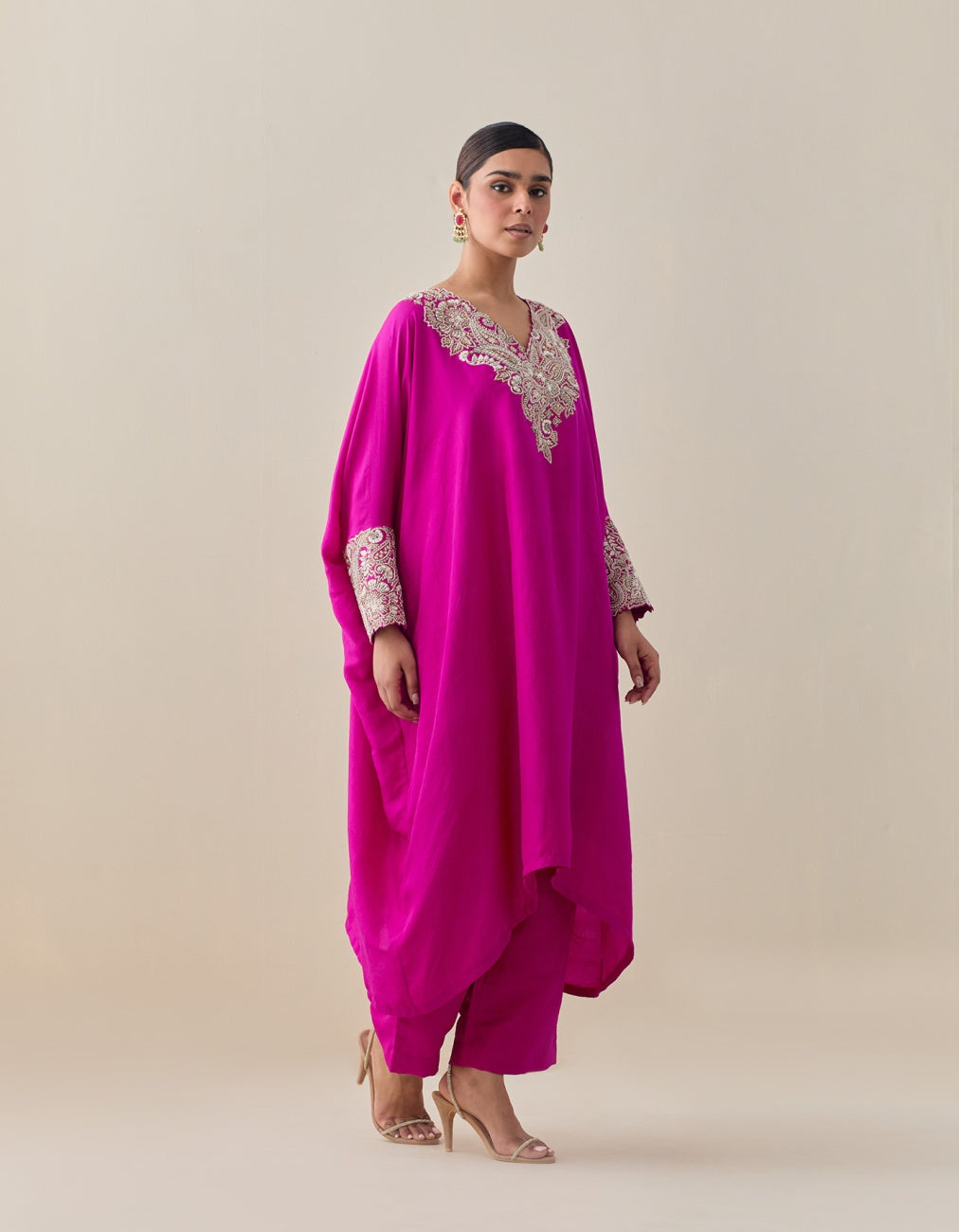 Reva Cuff Kaftan Set