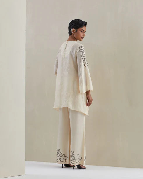 Ecru Bell Bottom Co-Ord Set