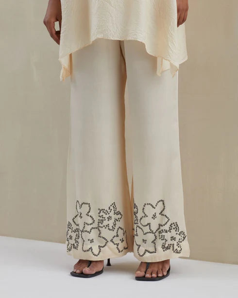 Ecru Bell Bottom Co-Ord Set