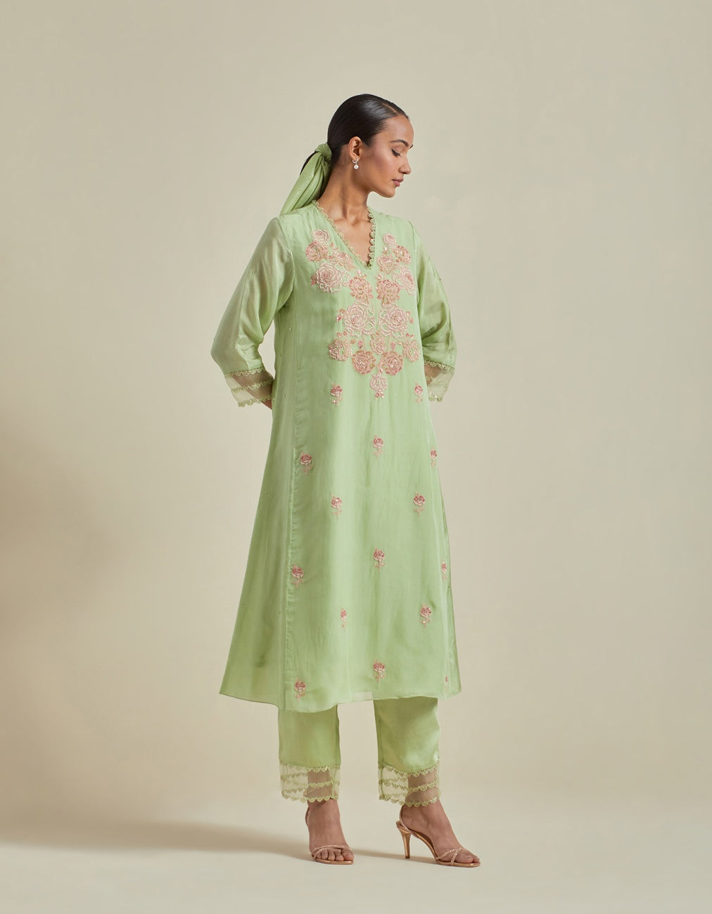Mist A-Line Kurta Set