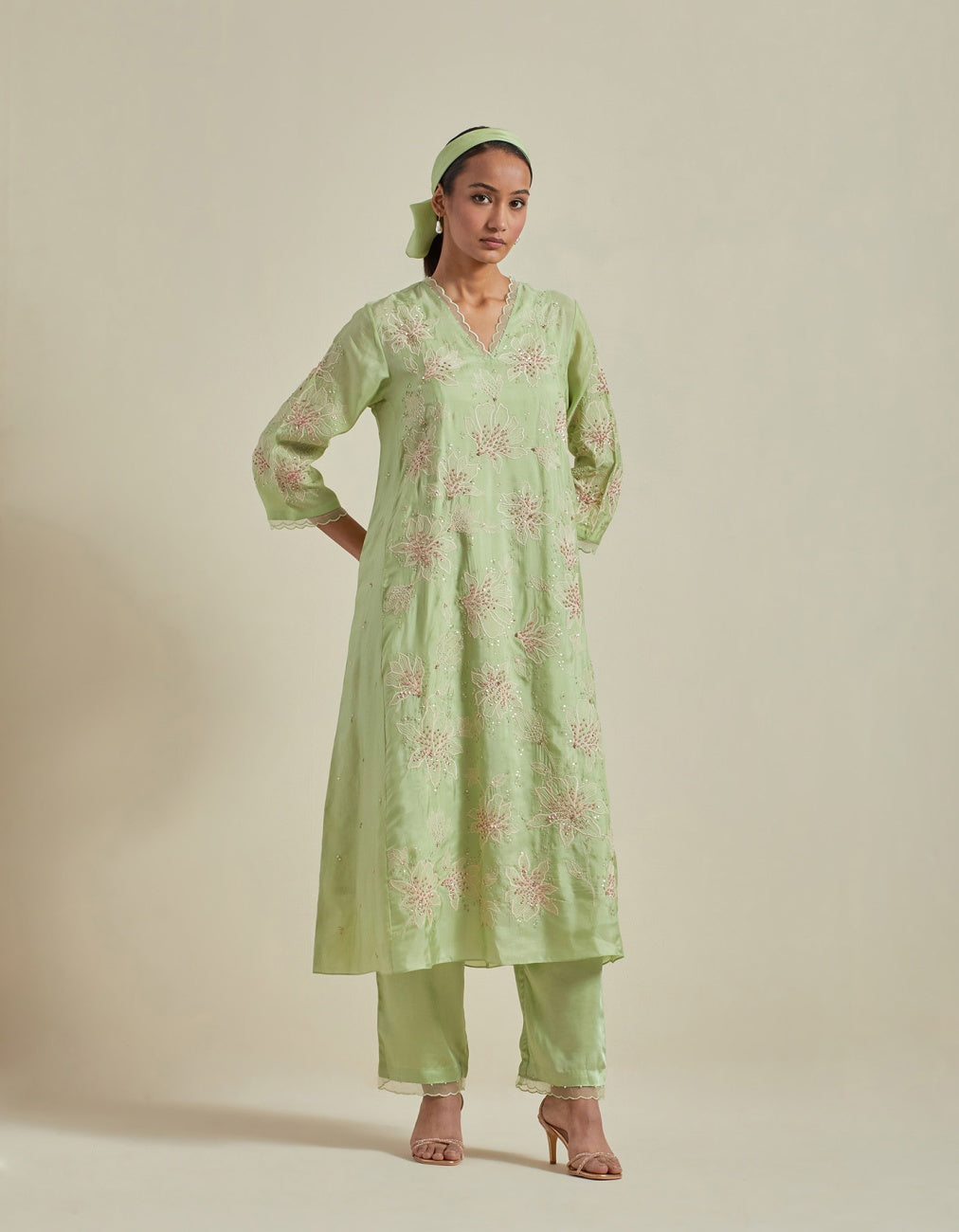 Mist Straight Kurta Set