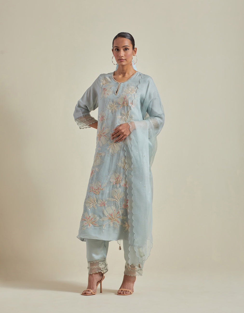 Powder Blue Dupatta