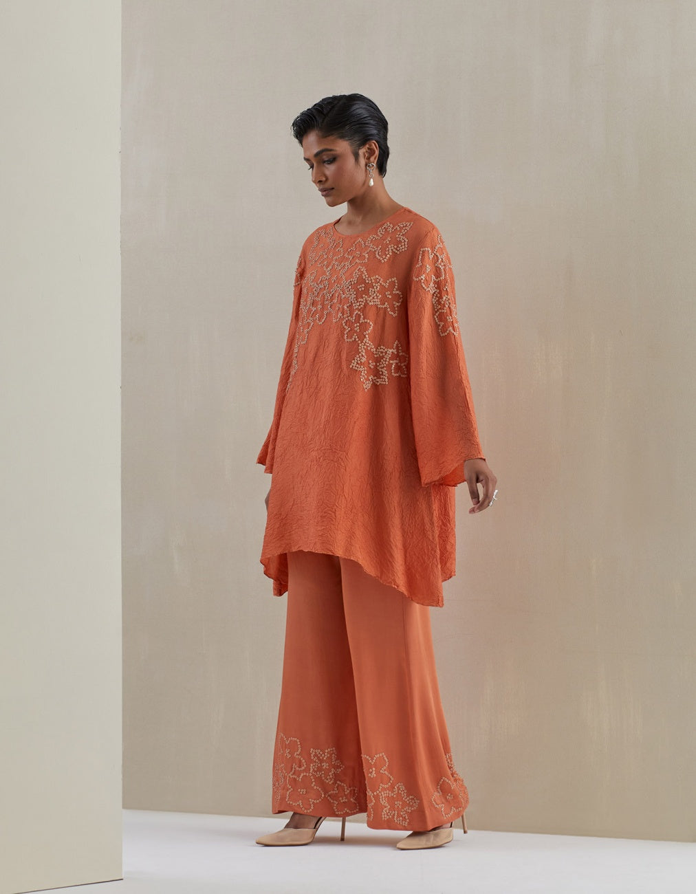 Rust Bell Bottom Co-Ord Set