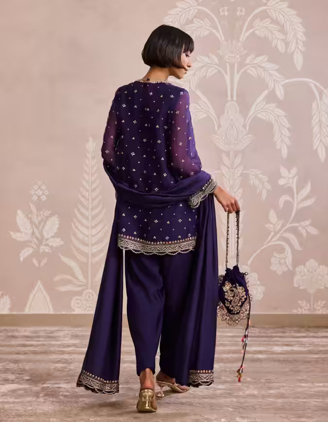 Purple Shayar Kurta Set