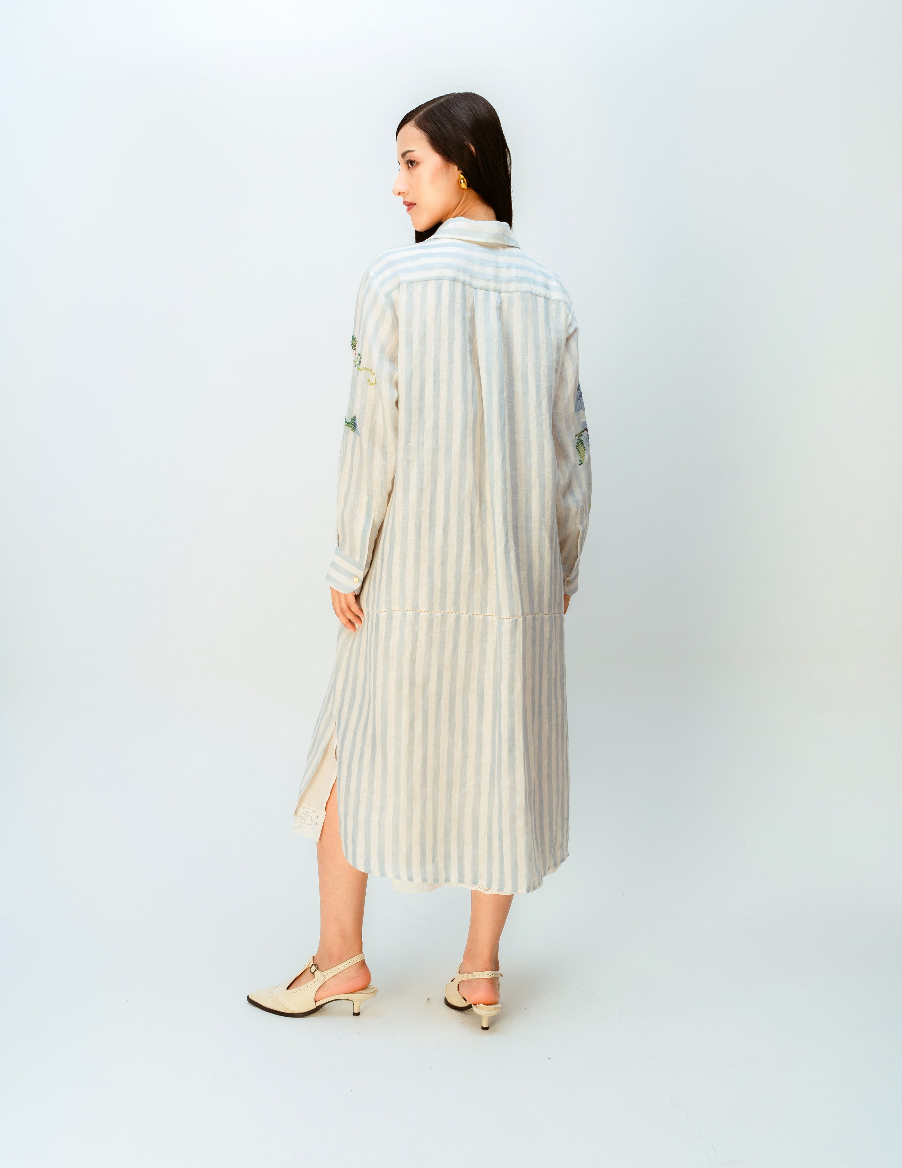 CLOUDED RIBBON DRESS