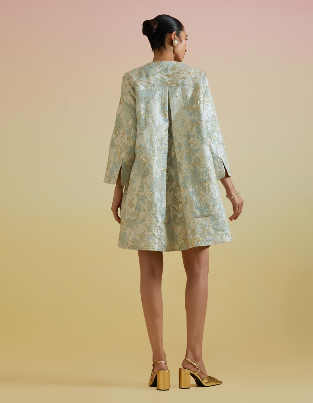 Ziva Brocade Jacket in Ivory