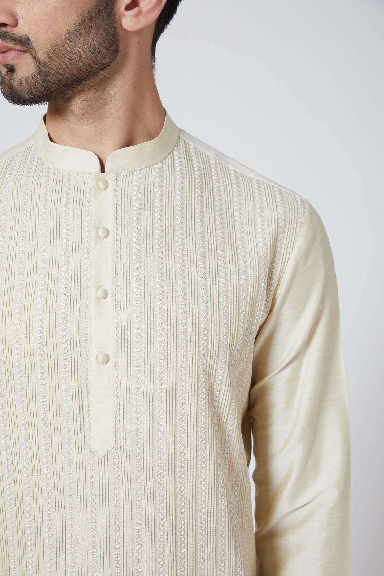 Kantha Embroidered Kurta Set