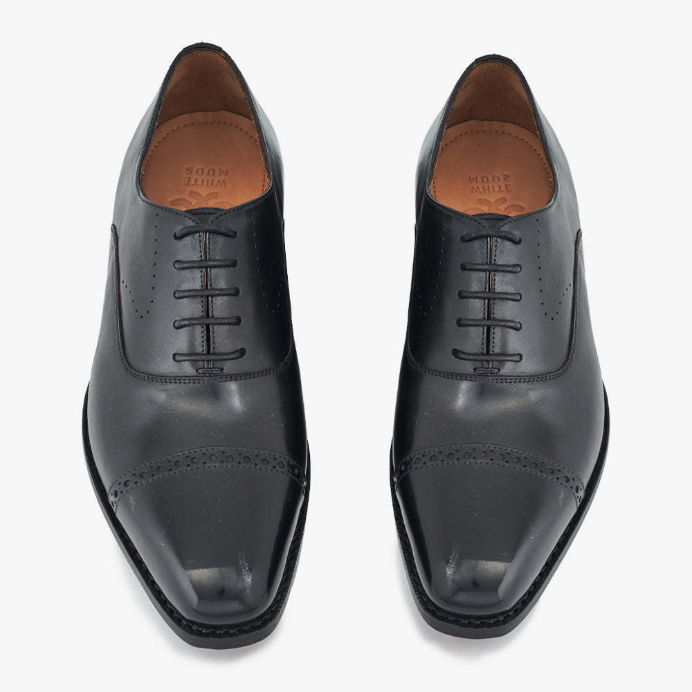 Black Upper Material Bray Oxford Shoes