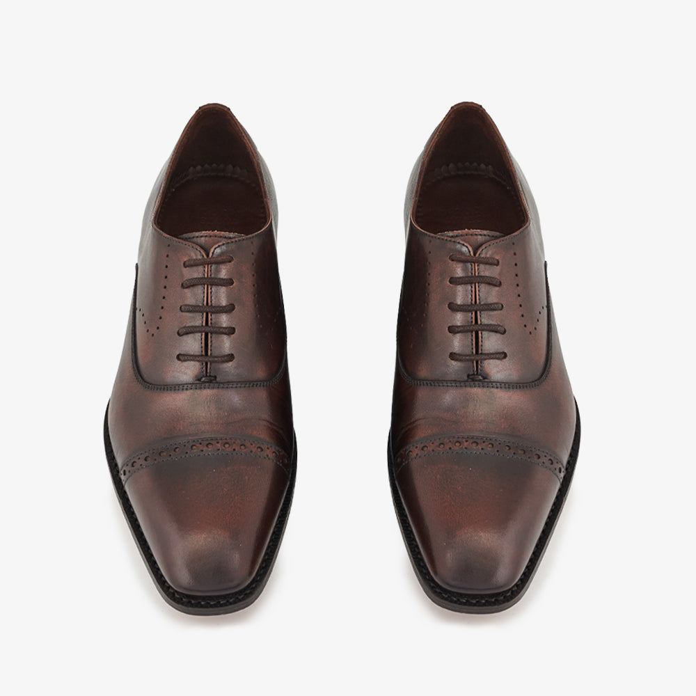 Brown Upper Material Bray Oxford Shoes