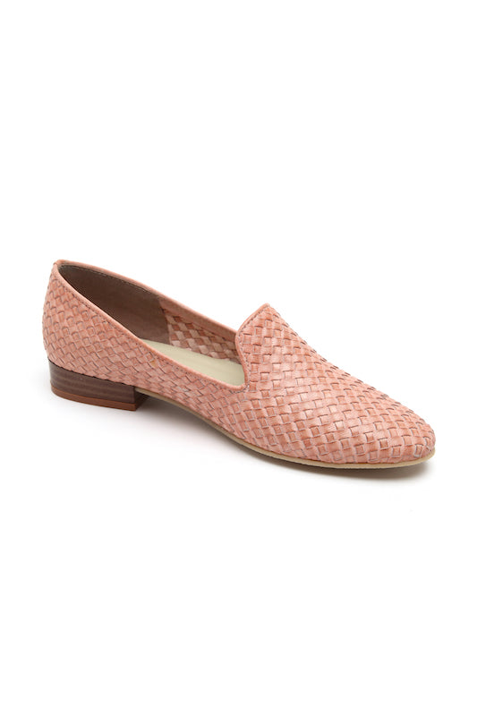 Baby Pink Leather Confetti Loafers