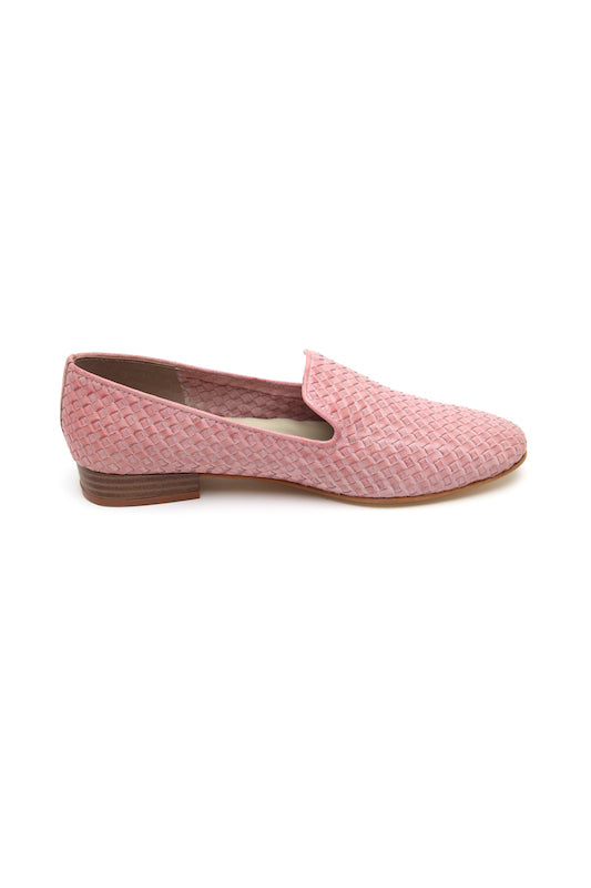 Rose Leather Confetti Loafers