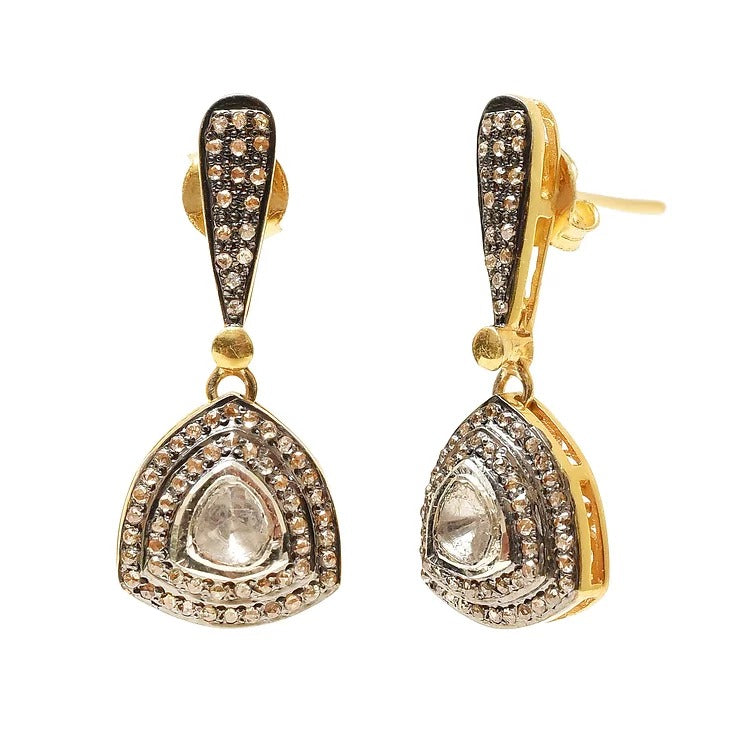 OdetteTrillion Dangling Uncut Diamond Earrings