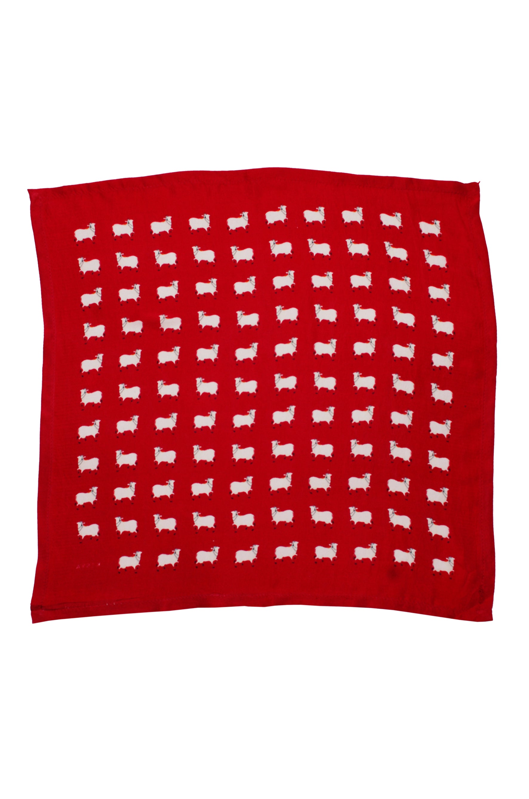 Maroon pichwai pocket square