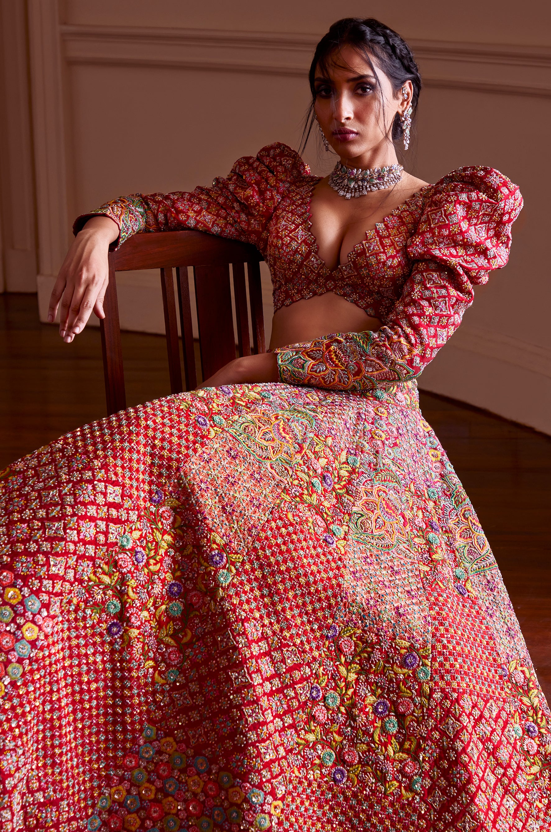 Mayna Mosaic Lehenga